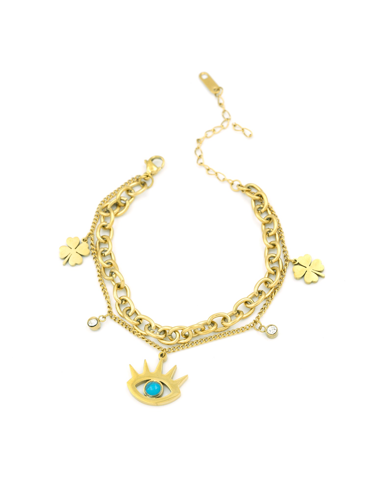 Artklim Evil Eye Chain Charm Bracelet