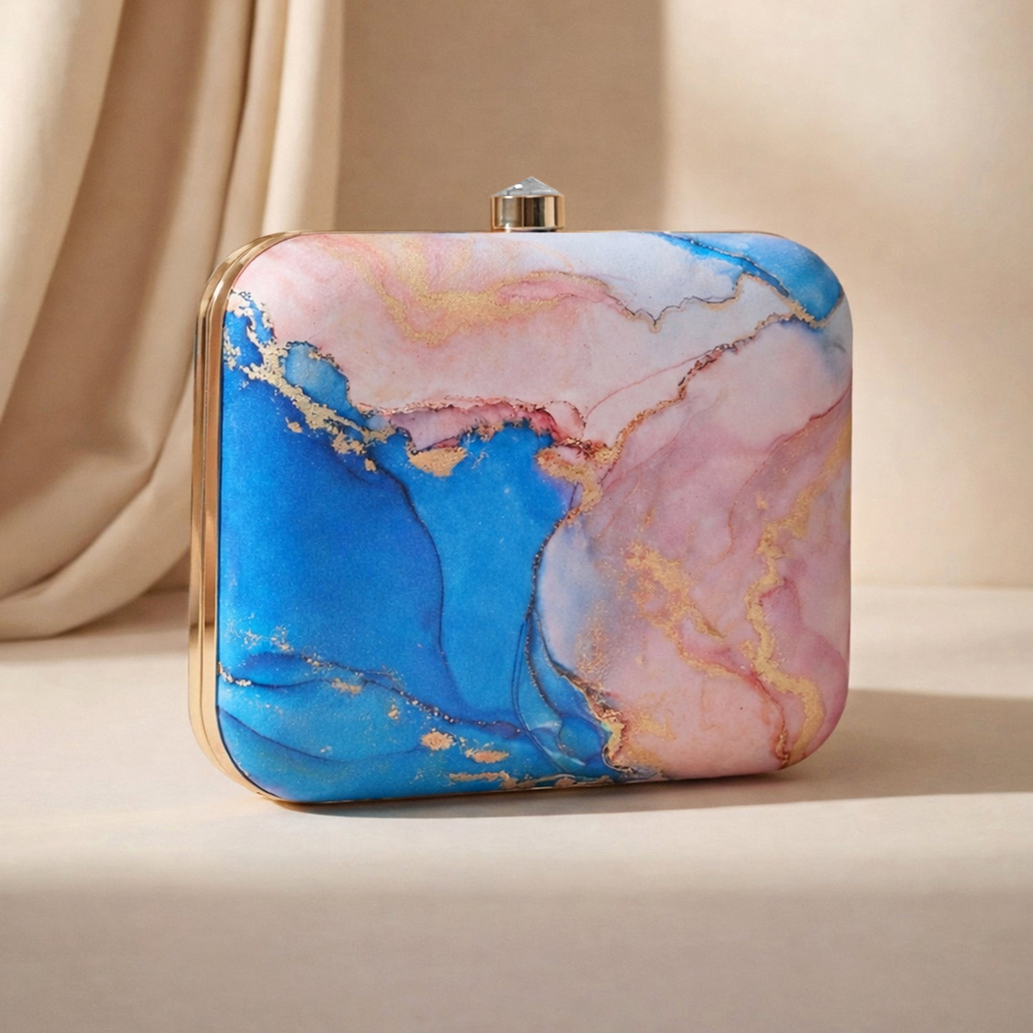 Artklim Fluid Art Printed Clutch