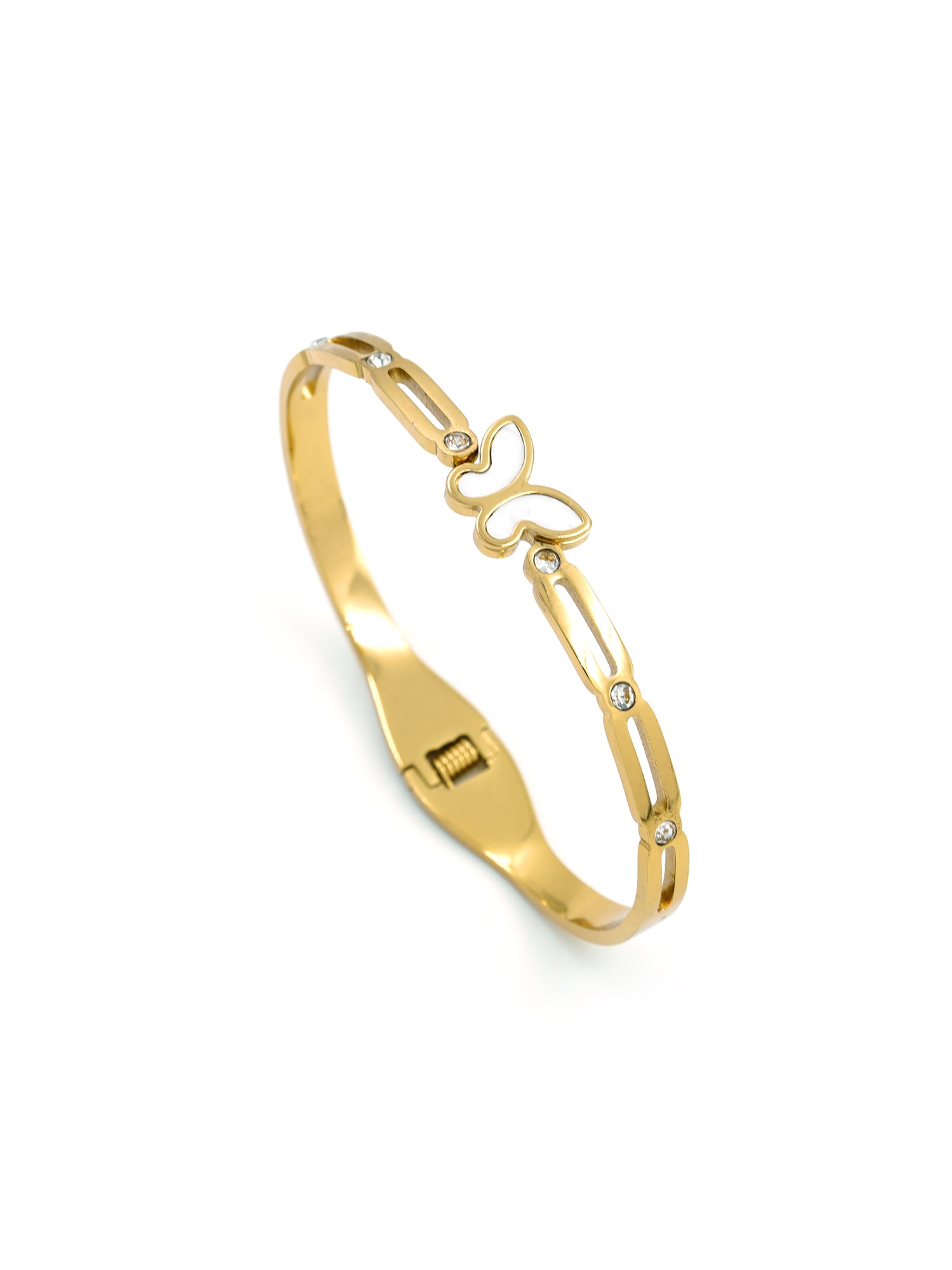 Artklim Ivory Butterfly Charm bracelet