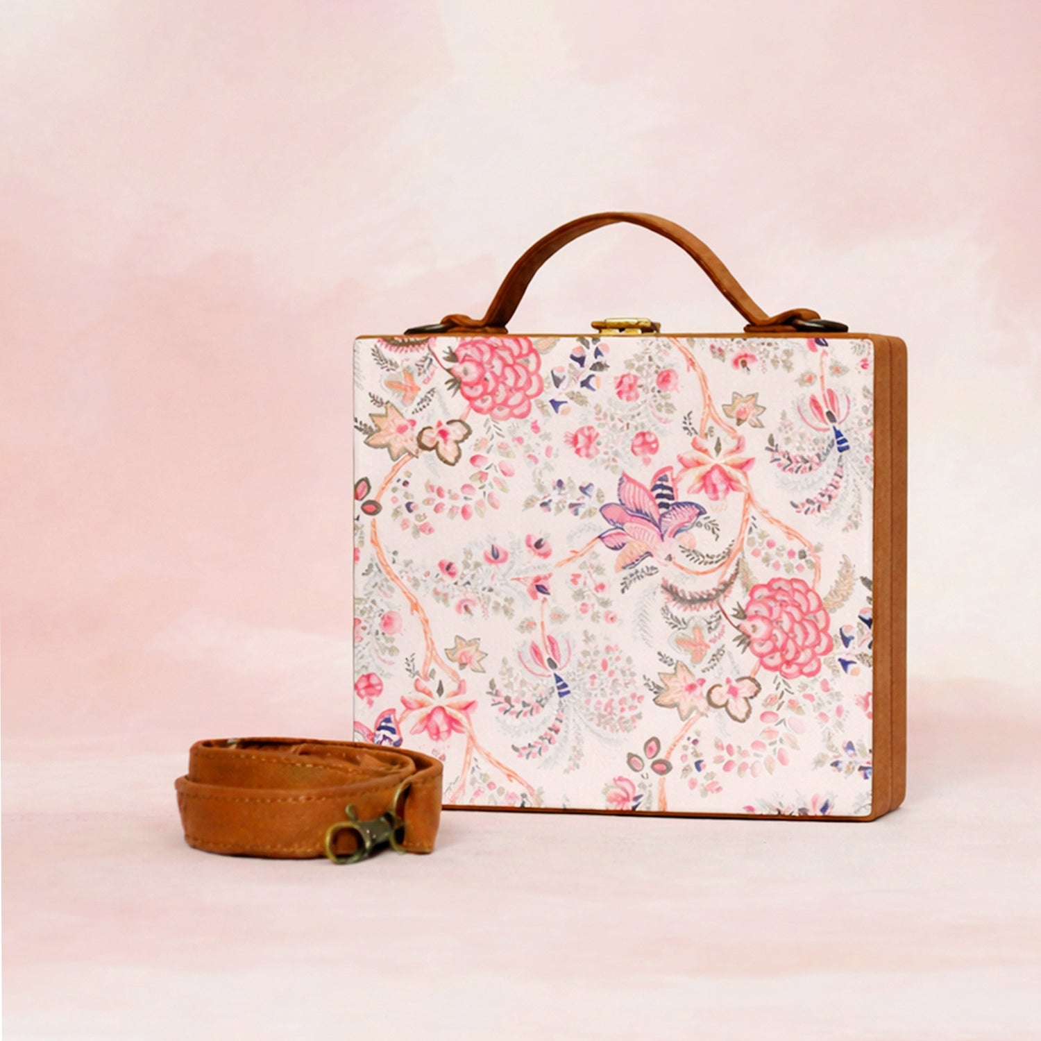 Floral Printed Suitcase Style