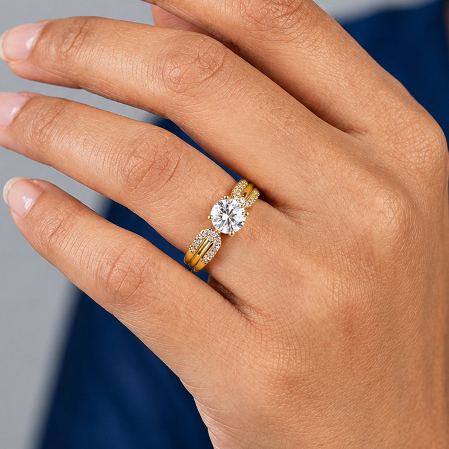 Artklim Luxury Inspired Finish Gold Anti-Tarnish Ring