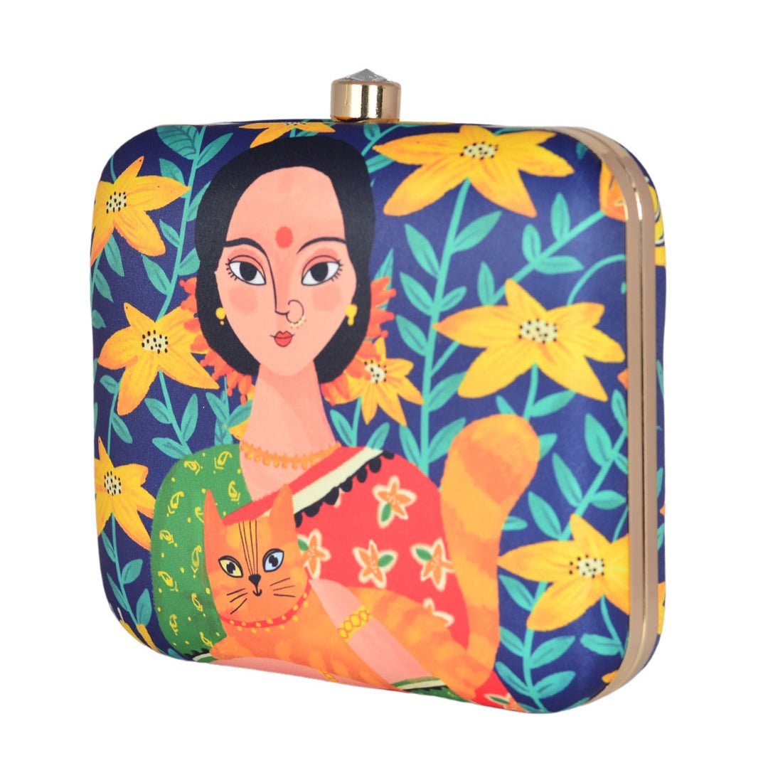 Indian Women Printed Clutch