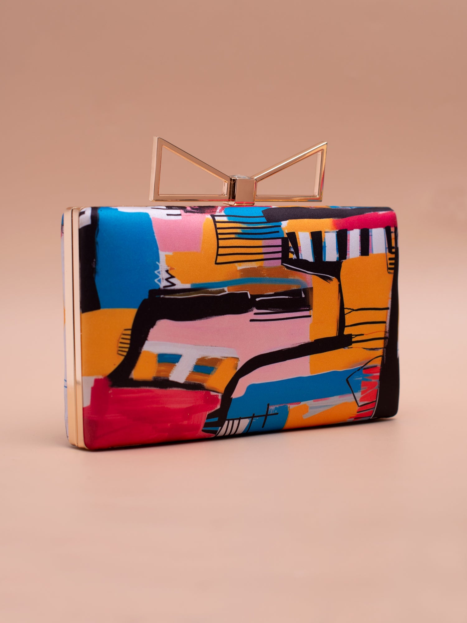 Artklim City Pop Vibe Printed Clutch