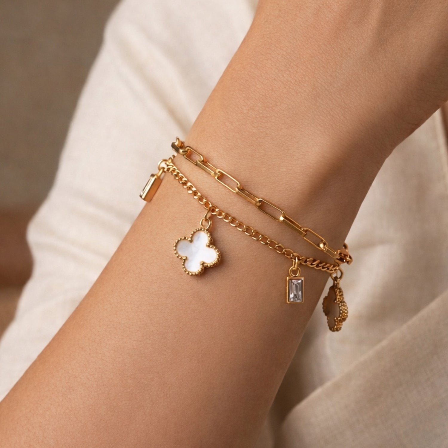 Artklim Chic Gold Chain Anti-Tarnish Bracelet