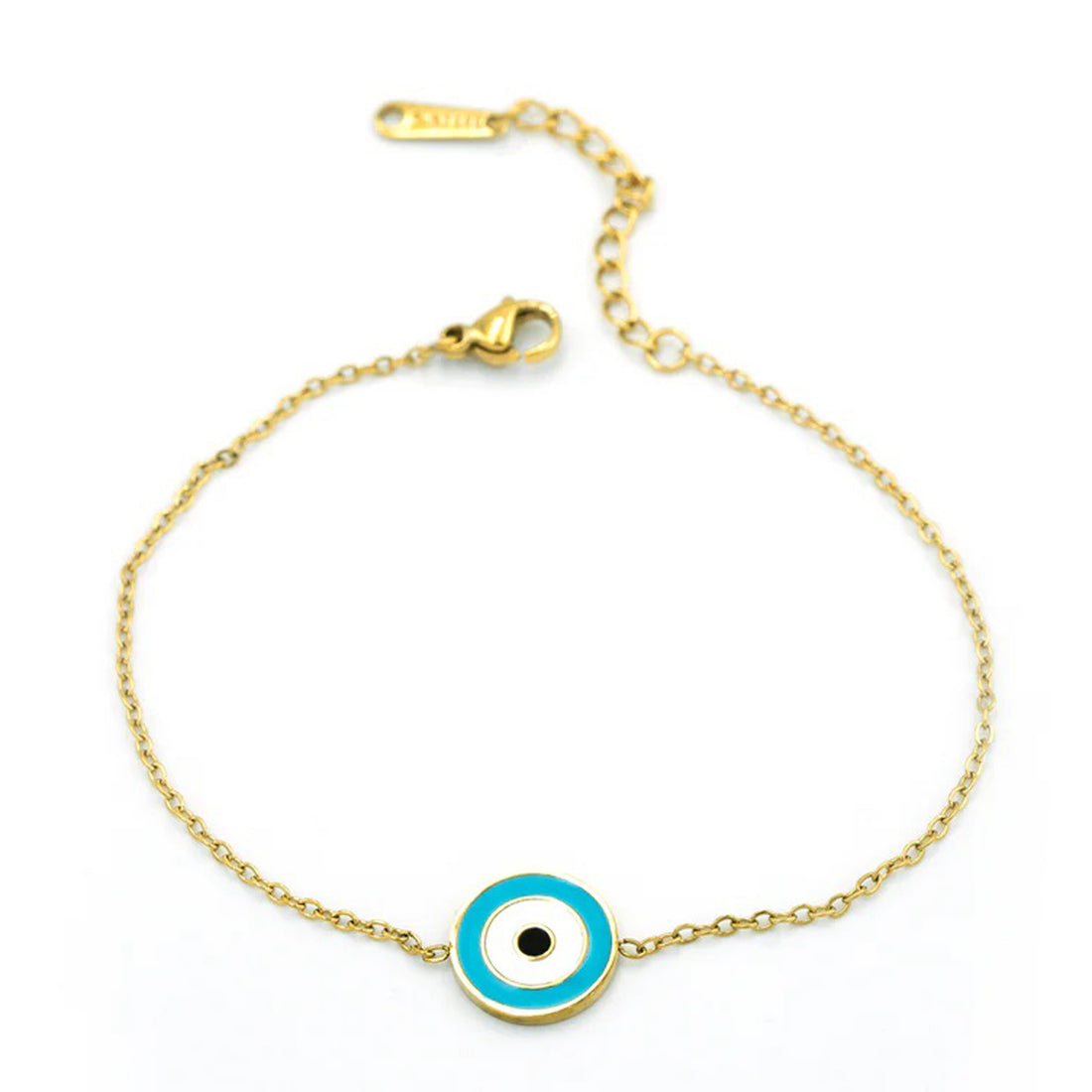 Thank Gift set: Fluid Art Clutch with Ocean Leaf Earrings & Turquoise Evil Eye Bracelet