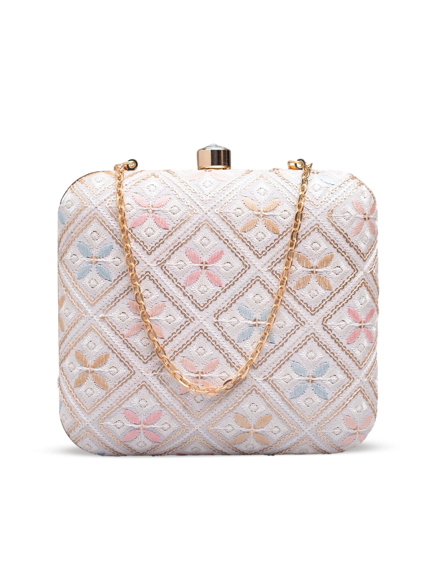 Artklim Ivory Pastel Charm Clutch