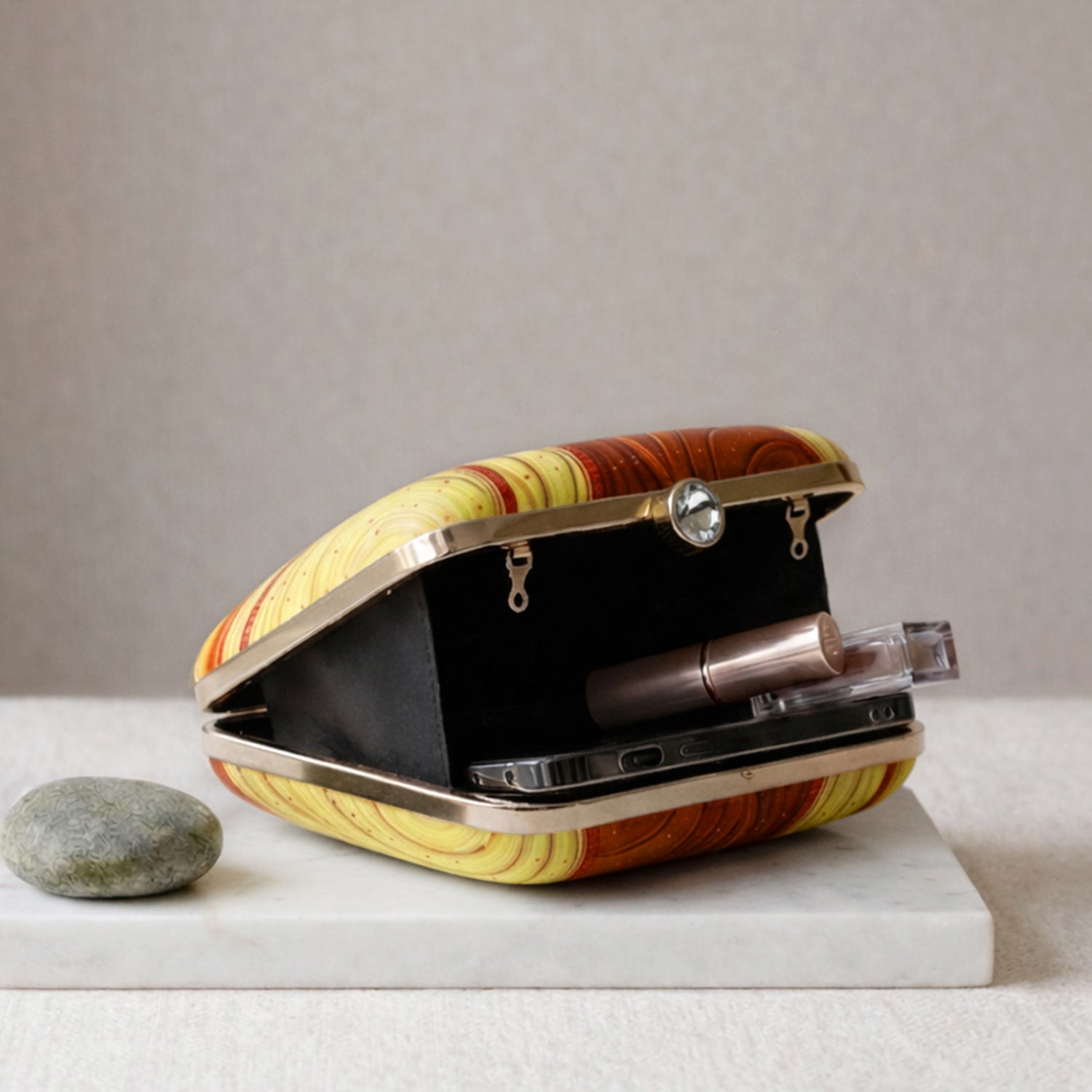 Artklim Quiet Beauty Printed Clutch
