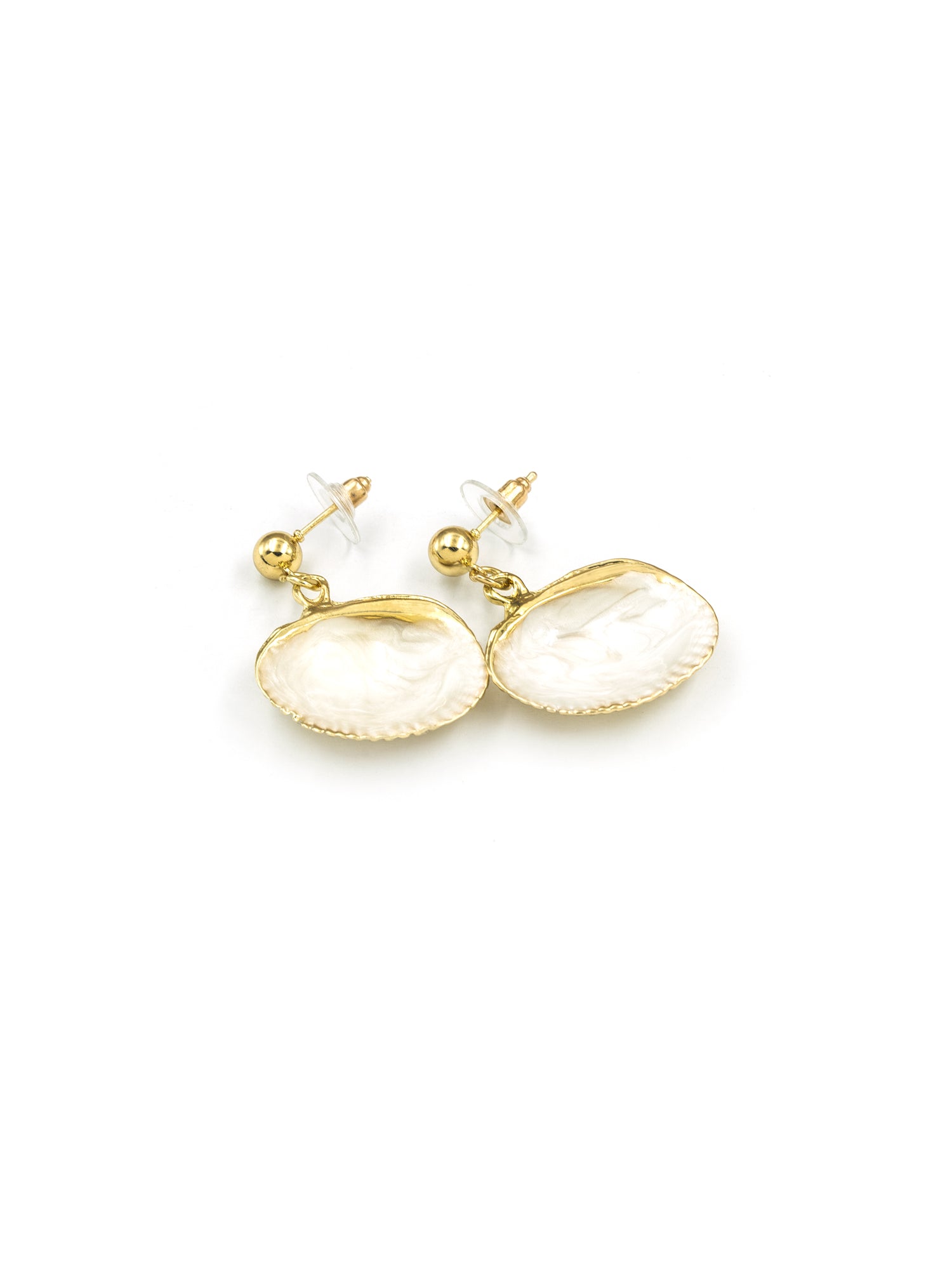 Artklim Oval Textured Anti Tarnish Earrings