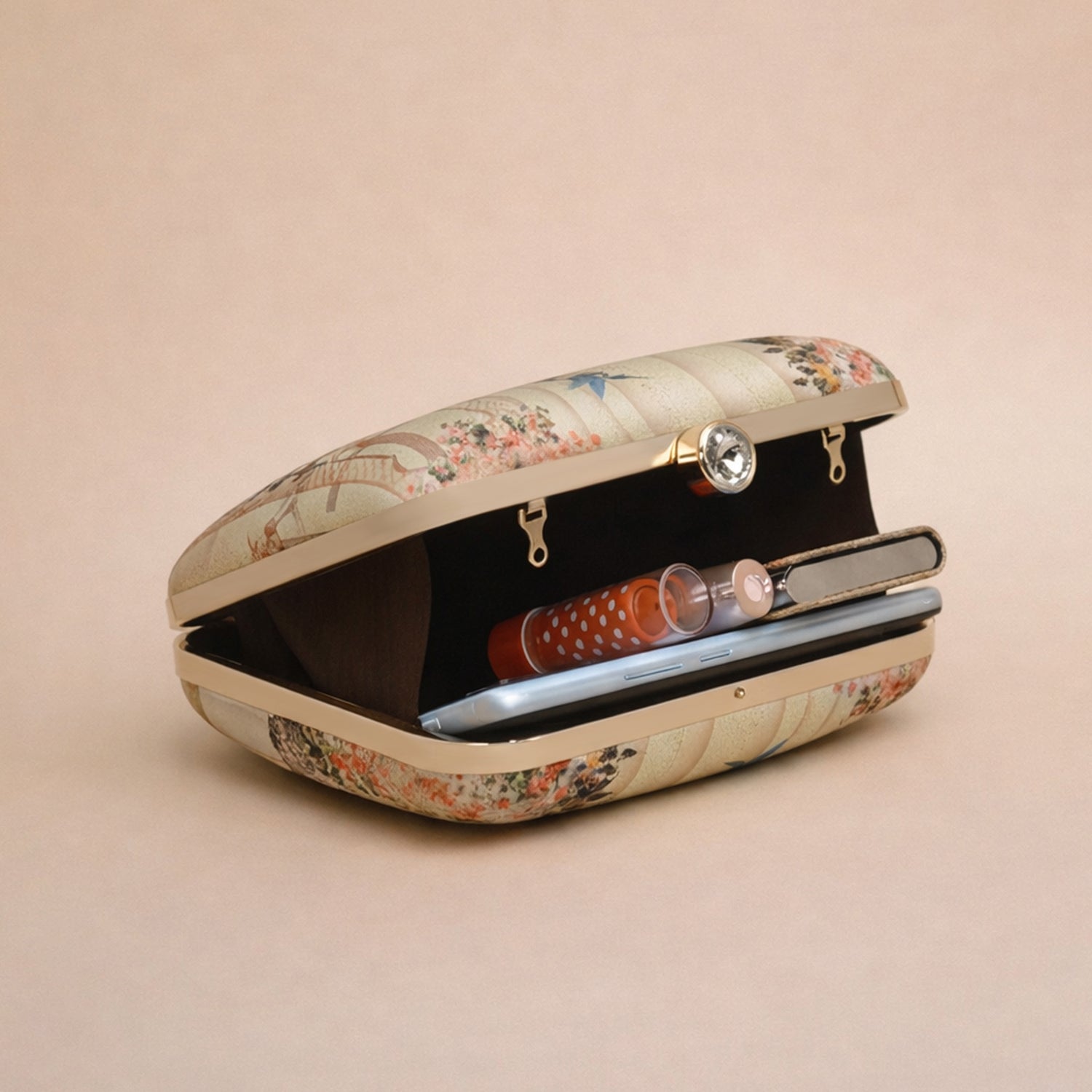 Ancient Theme Printed Clutch