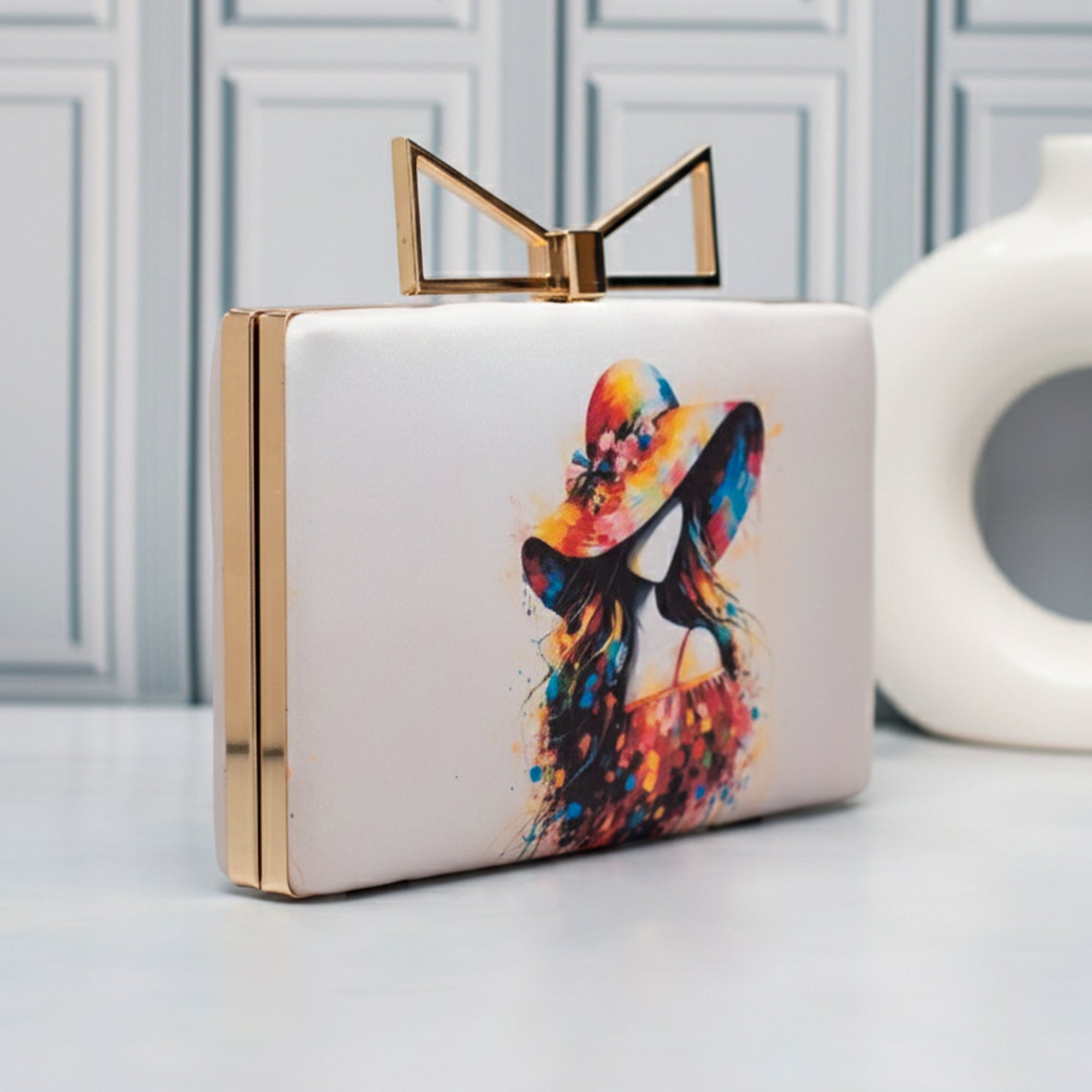 Artklim The Modern Art Muse Printed Clutch