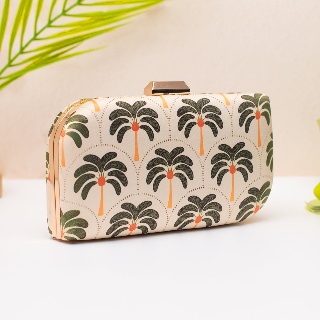 Artklim Tropical Bloom Printed  Clutch