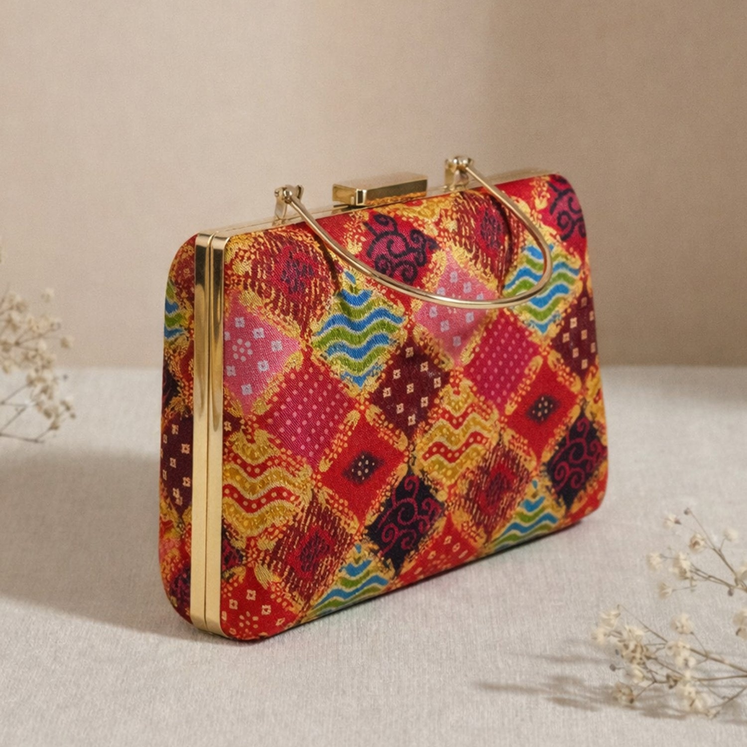 Artklim Classic Ethnic Embroidered Clutch