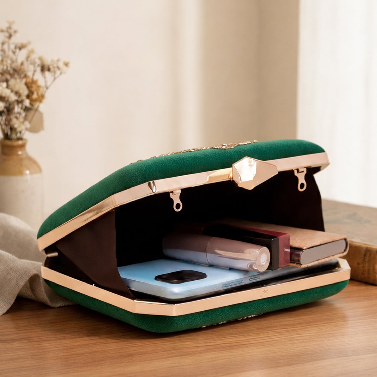 Artklim Emerald Bloom Majesty Clutch