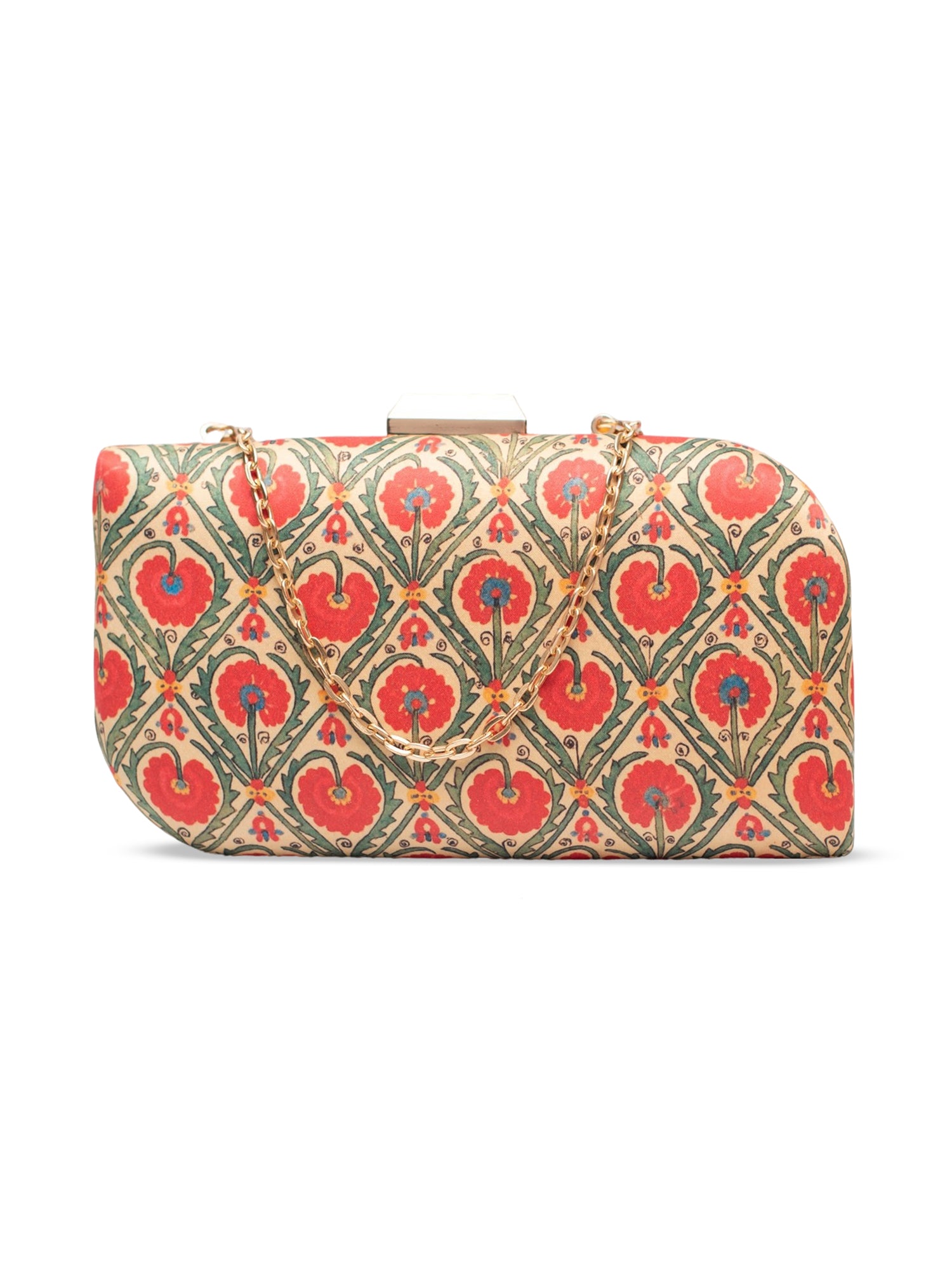 Artklim Pastel Petals Printed Clutch