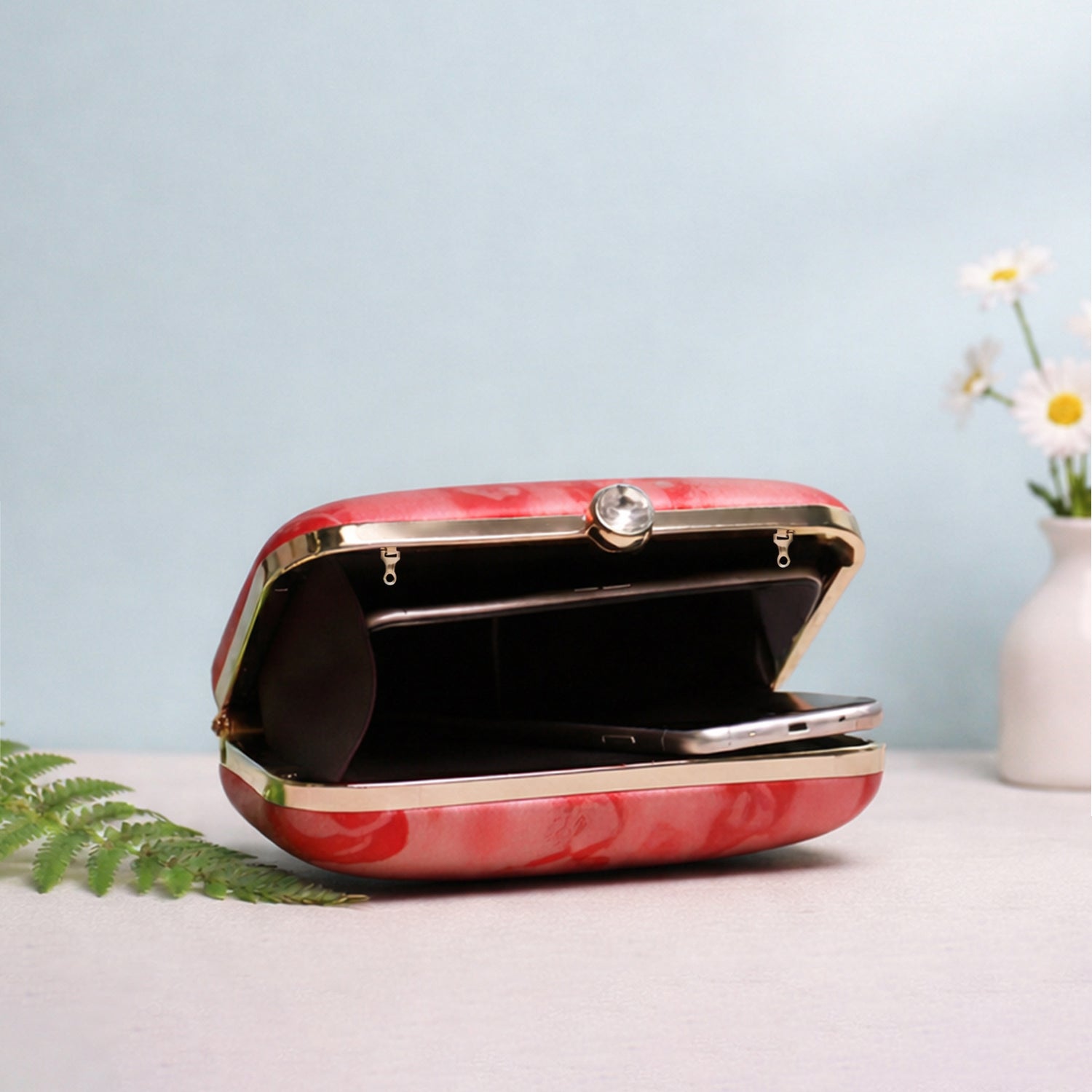 Modern Muse Woman Portrait Clutch
