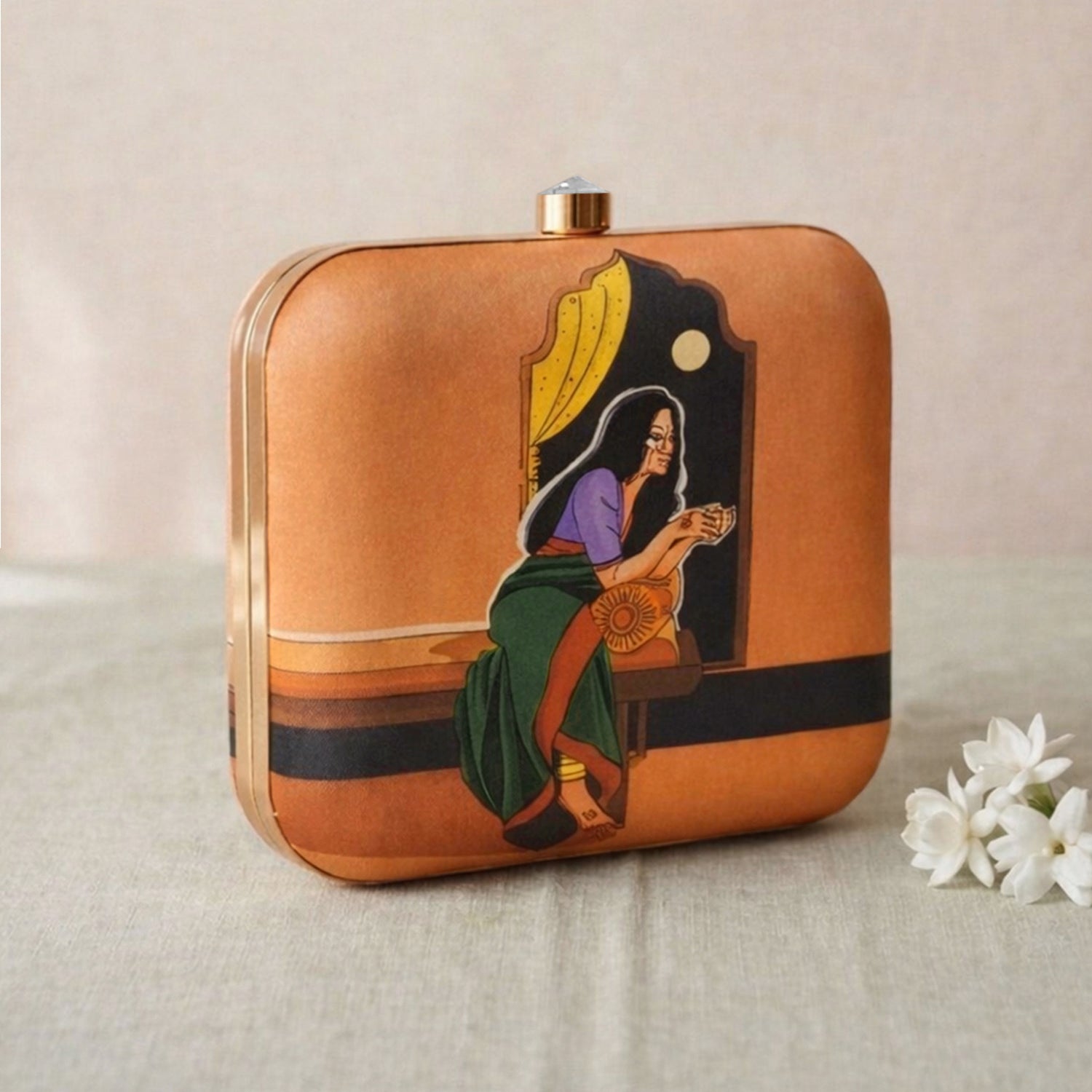 Artklim Whispers by the Window Printed Clutch