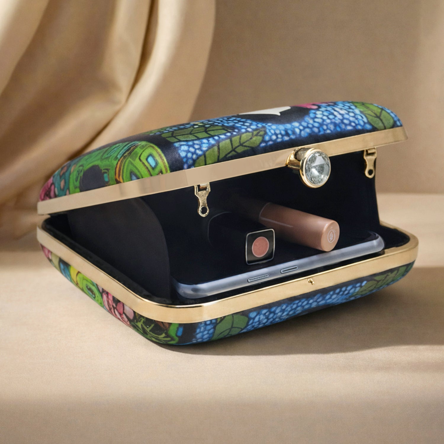 Frida Kahlo Printed Clutch