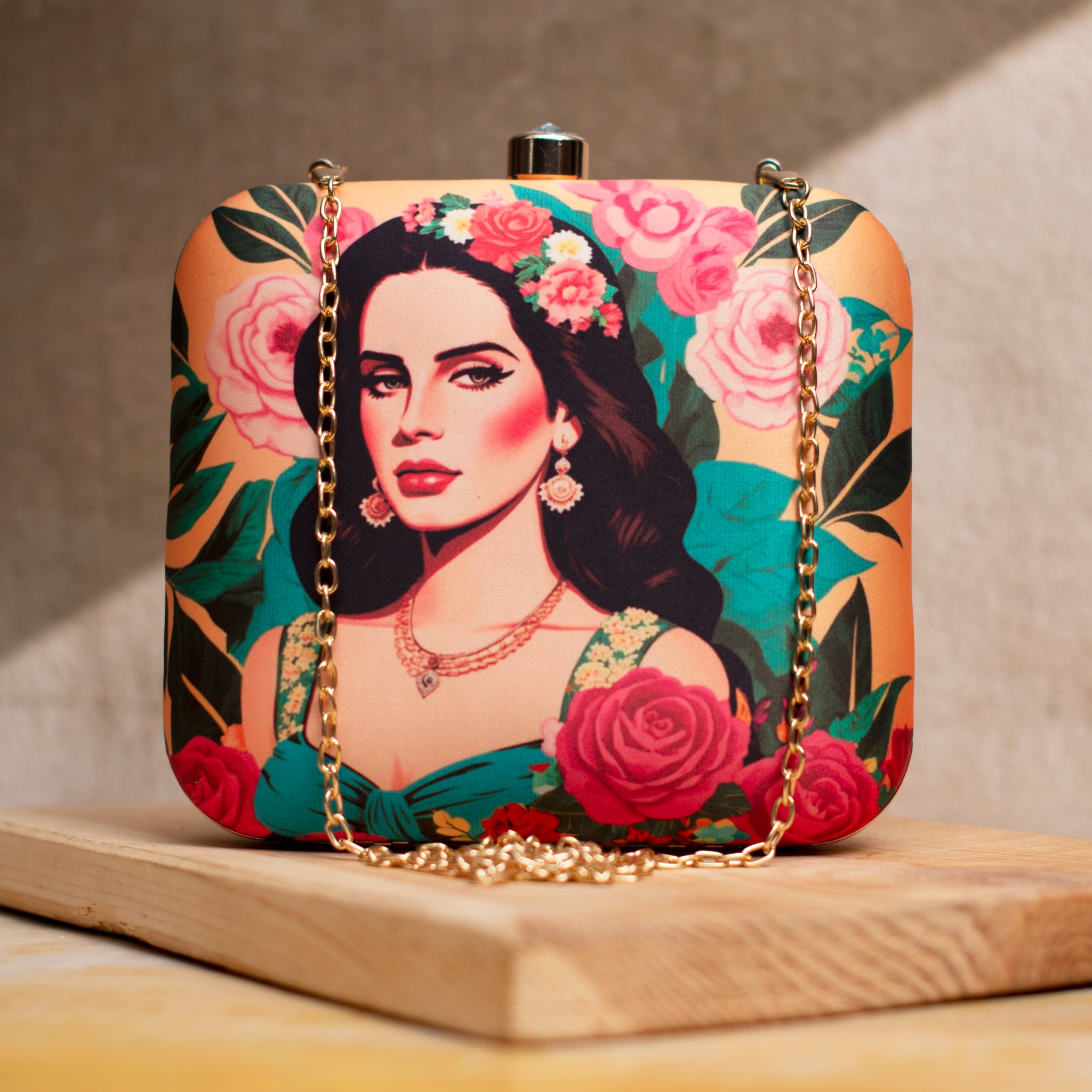 Artklim Lana Del Ray Printed Clutch