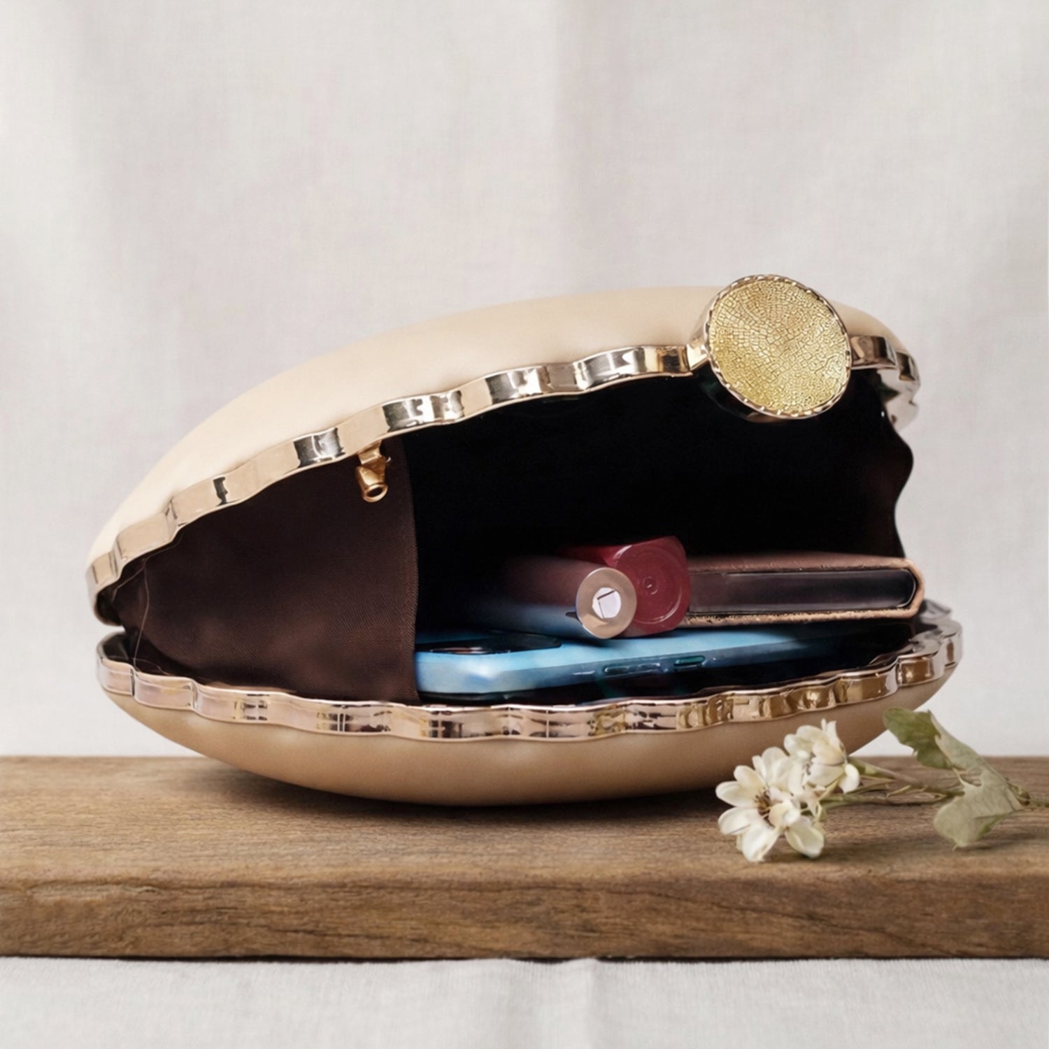 Artklim Flower Lady Printed Clutch