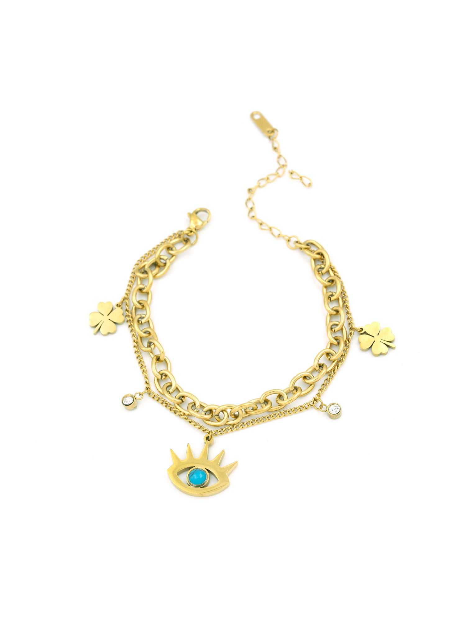 Artklim Evil Eye Chain Charm Bracelet