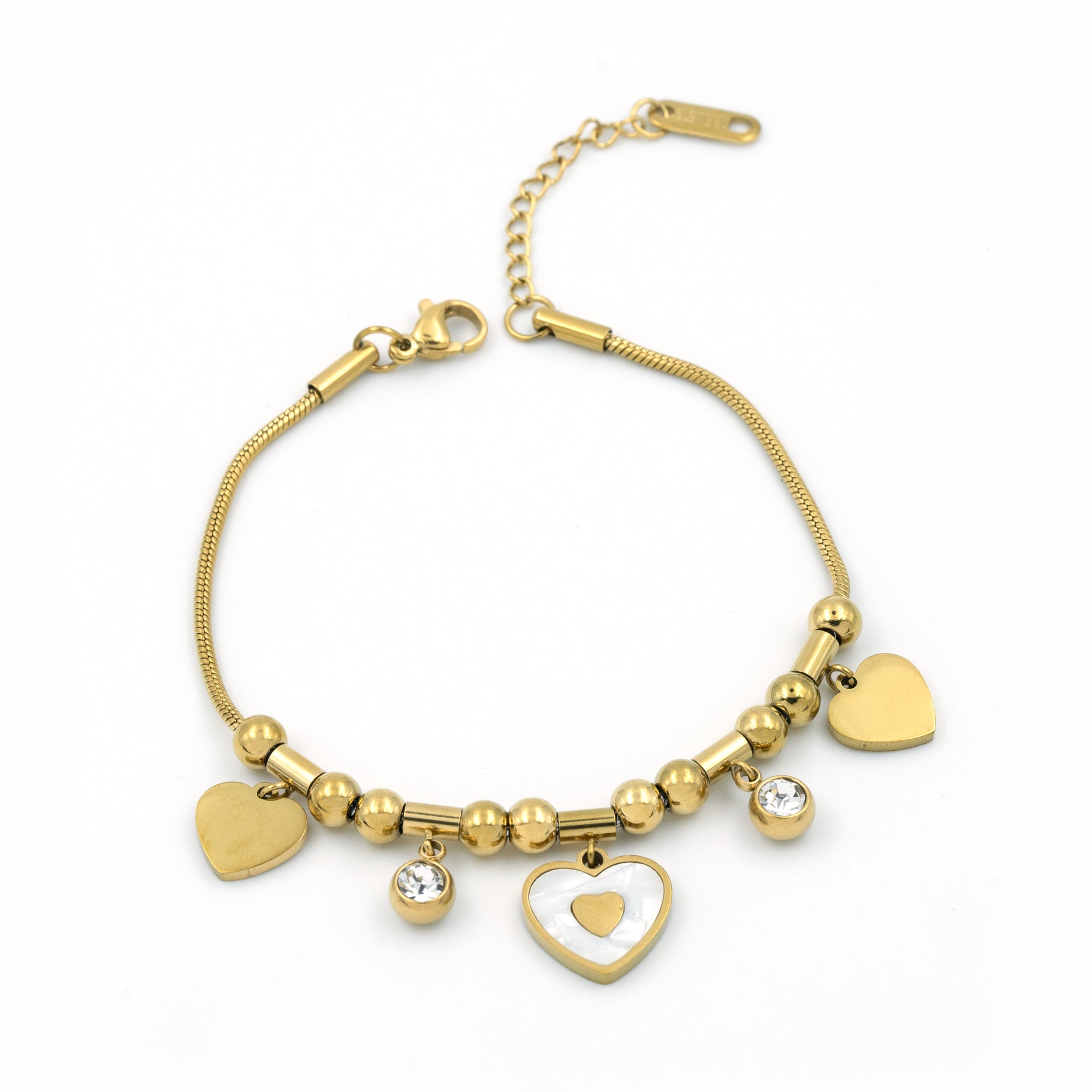 Artklim Gold Heart Drop Bracelet
