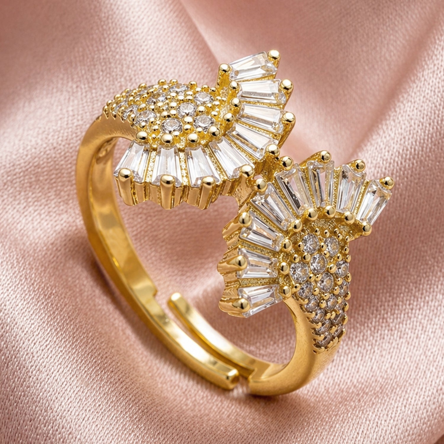 Artklim Dual Fan Statement Designer Anti-Tarnish Ring