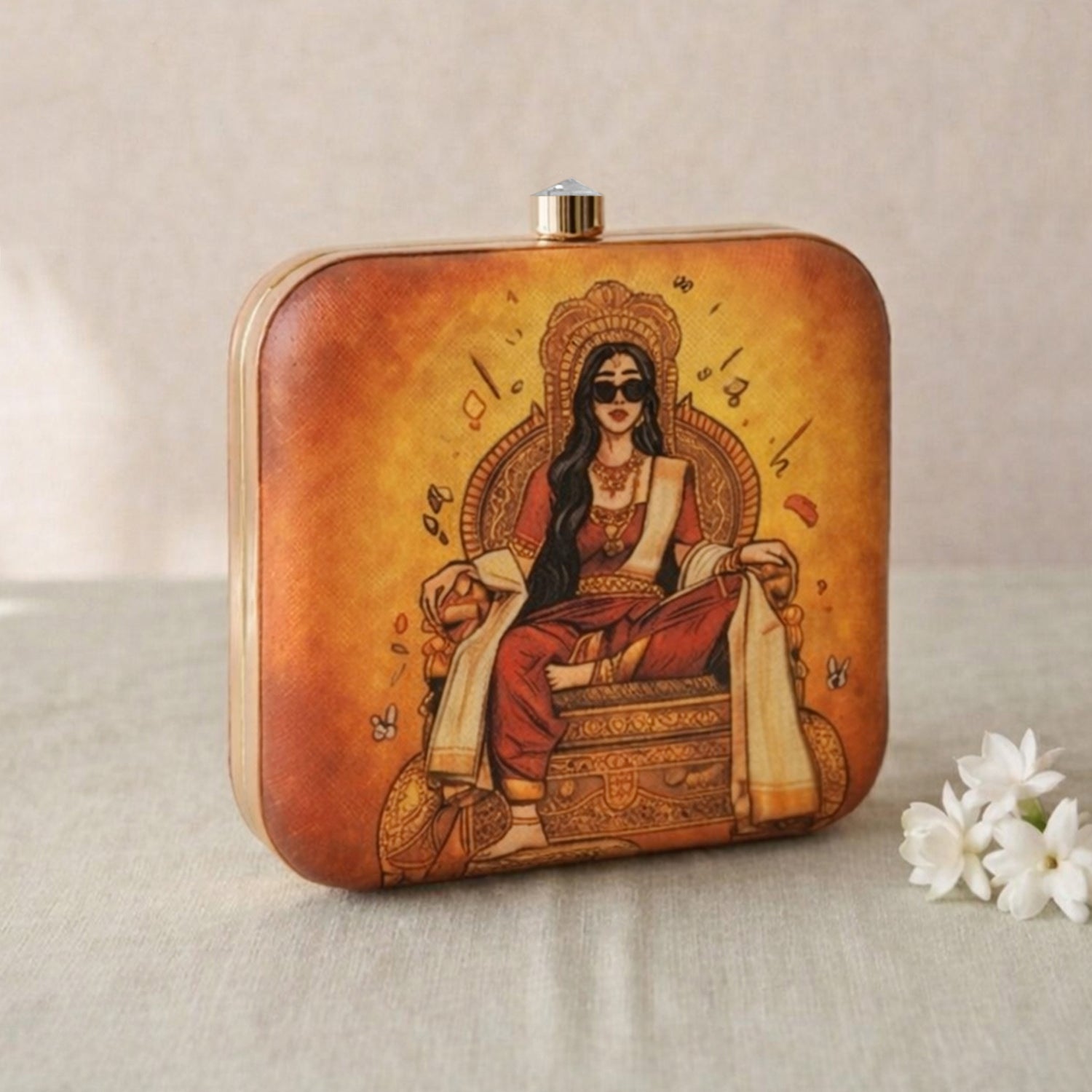Artklim The Modern Goddess Reimagined Printed Clutch