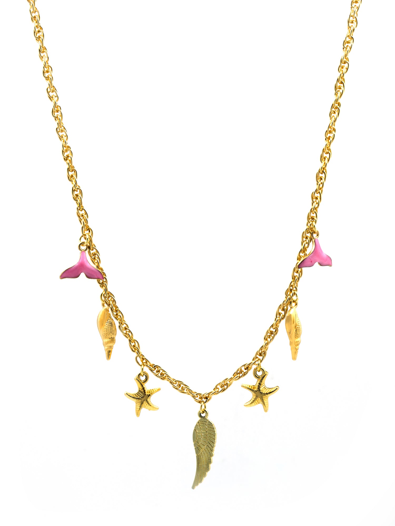 Artklim Gold Plated Sea Charm Anti-Tarnish Necklace