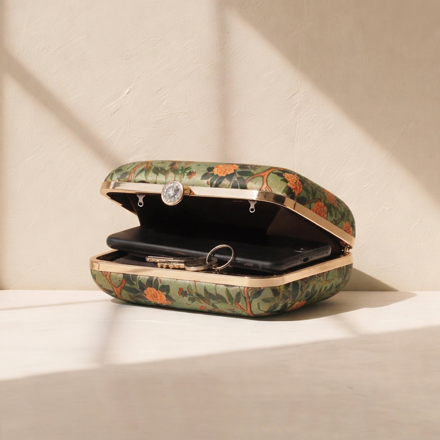 Traditional Indian Woman Printed Clutch