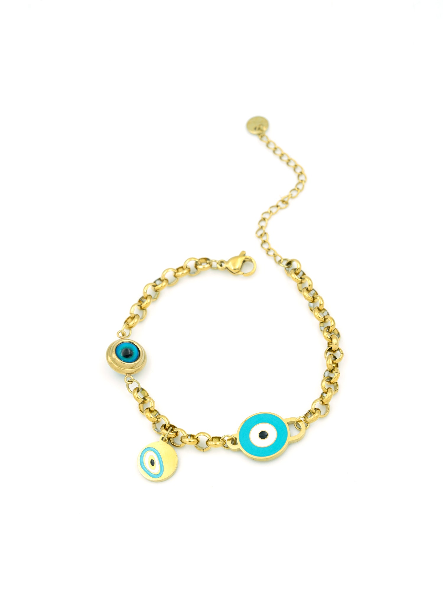 Artklim Evil Eye Chain Charm Bracelet