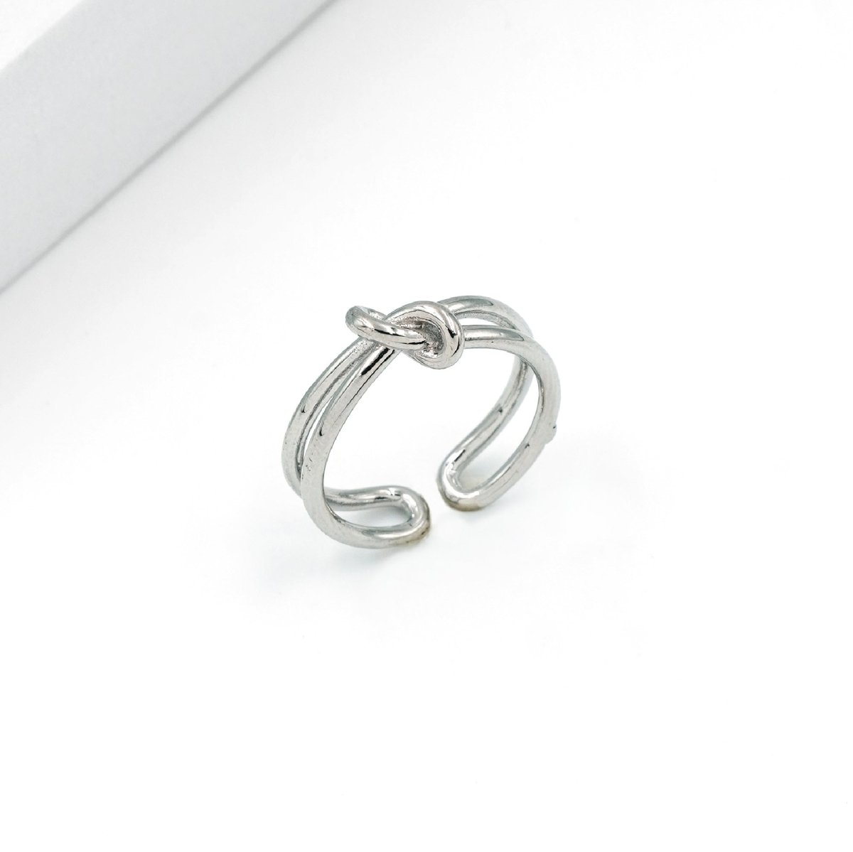 Artklim Designer Knot Silver Plated Ring