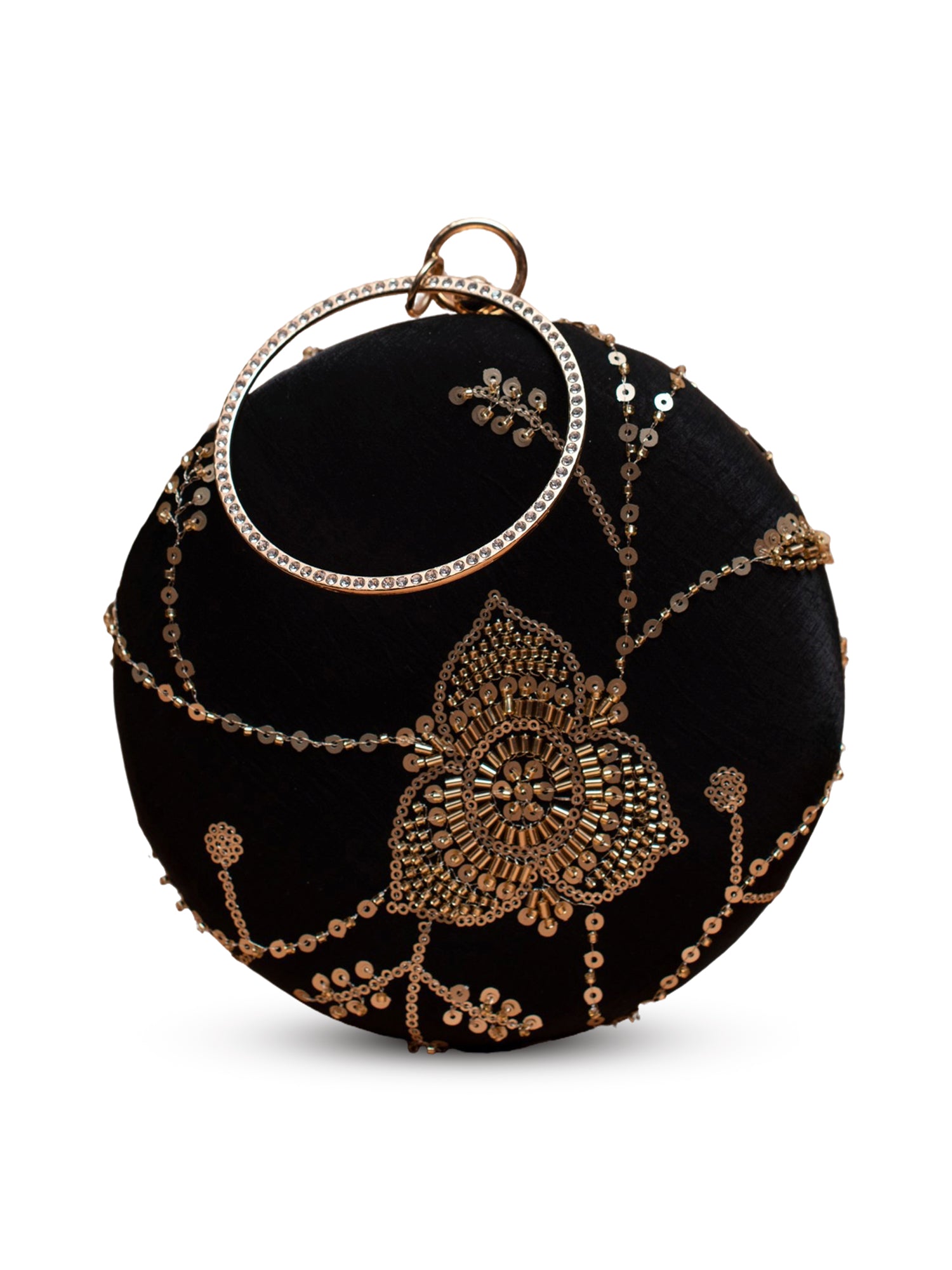 Artklim Golden Aura Round Clutch