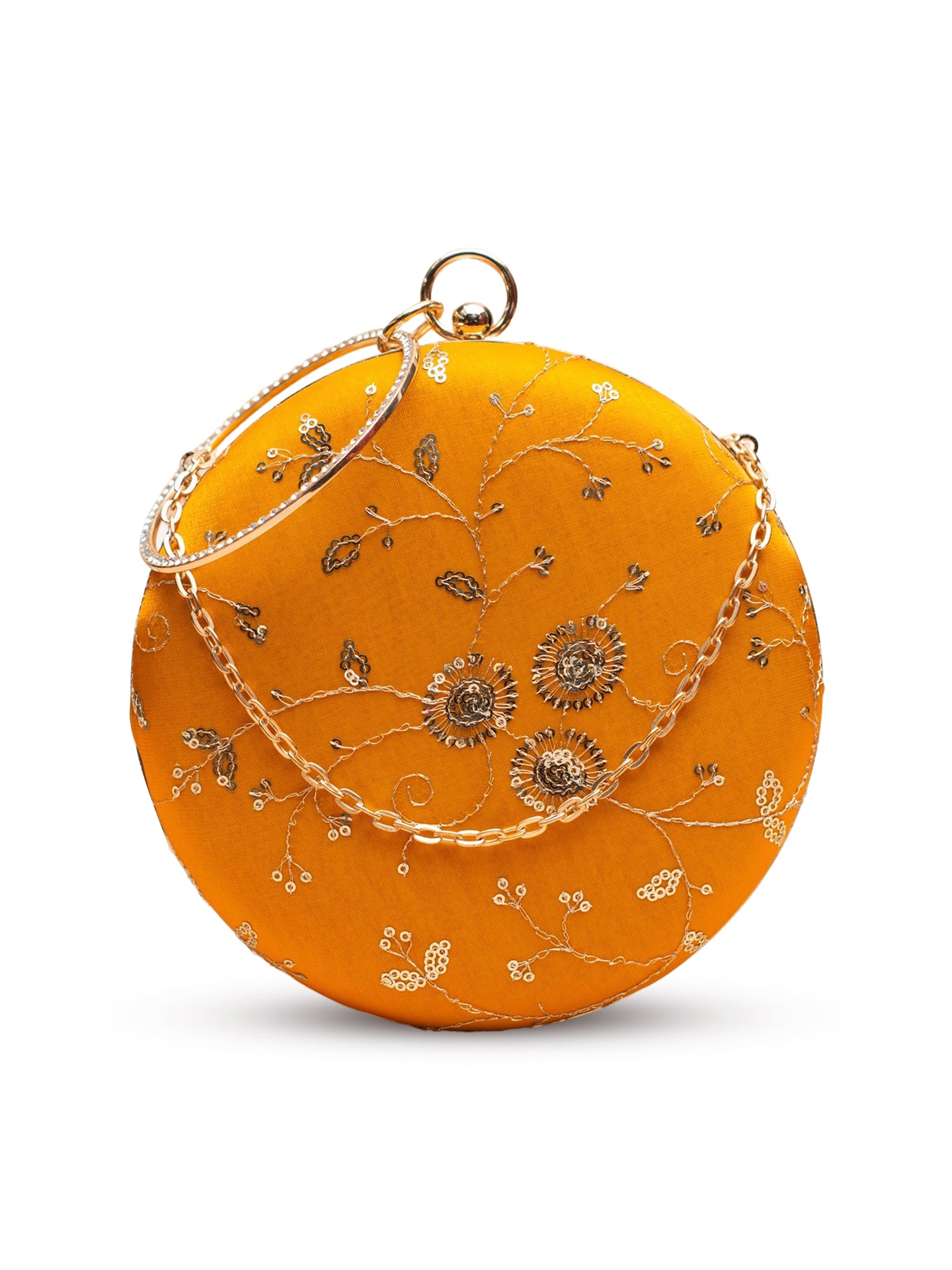 Artklim Bright Yellow with Sunburst Embroidery