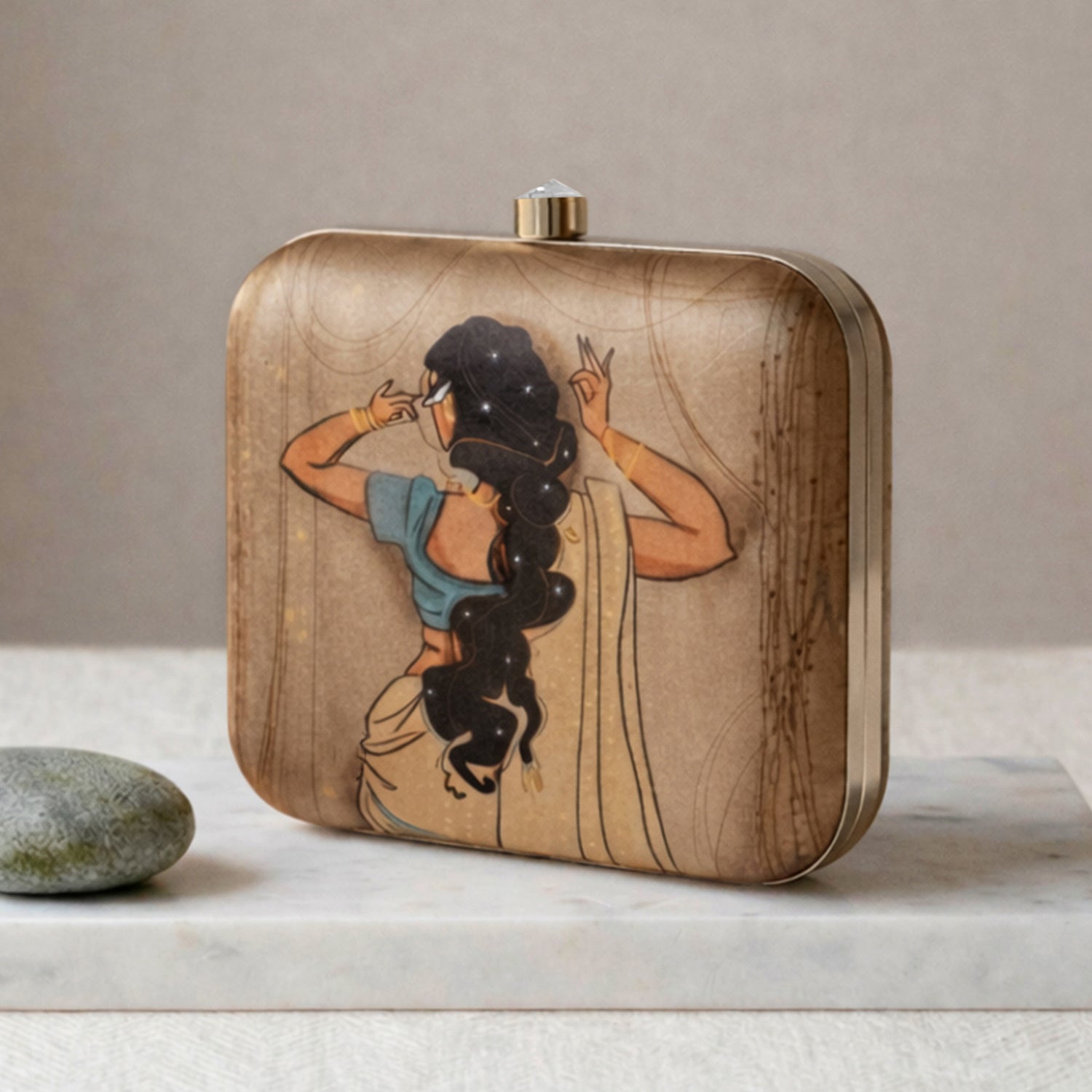 Artklim The Heritage Grace Braid Printed Clutch
