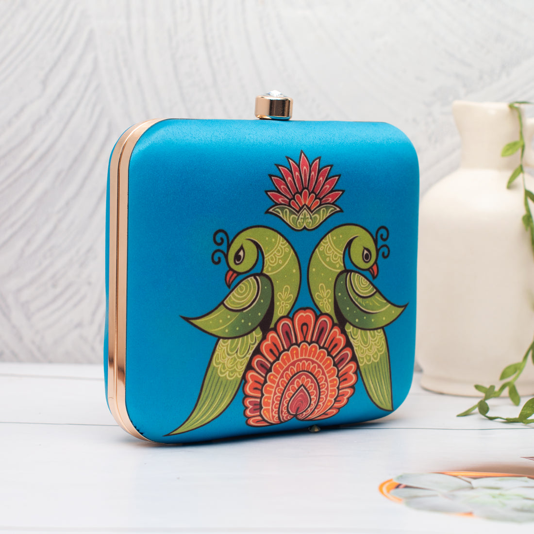 Artlim Royal Mor Pankh Potrait Clutch