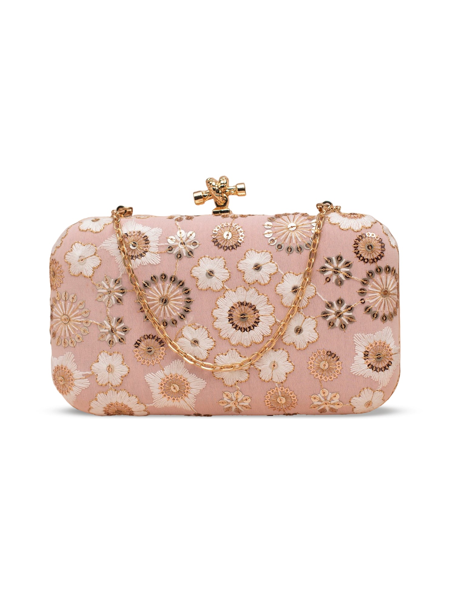 Artklim Blush Petal Clutch – Soft pink