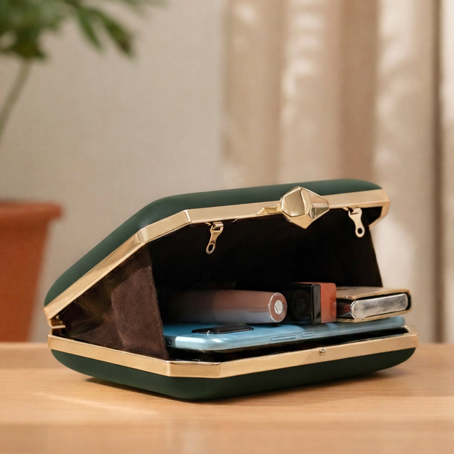 Artklim Royal Elephant Printed Clutch