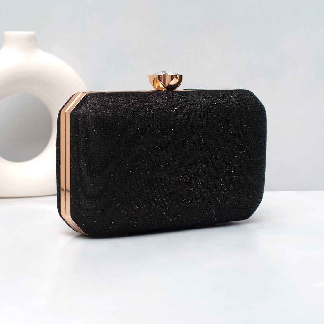 Artklim Midnight Sparkle Luxe Embroidered Clutch