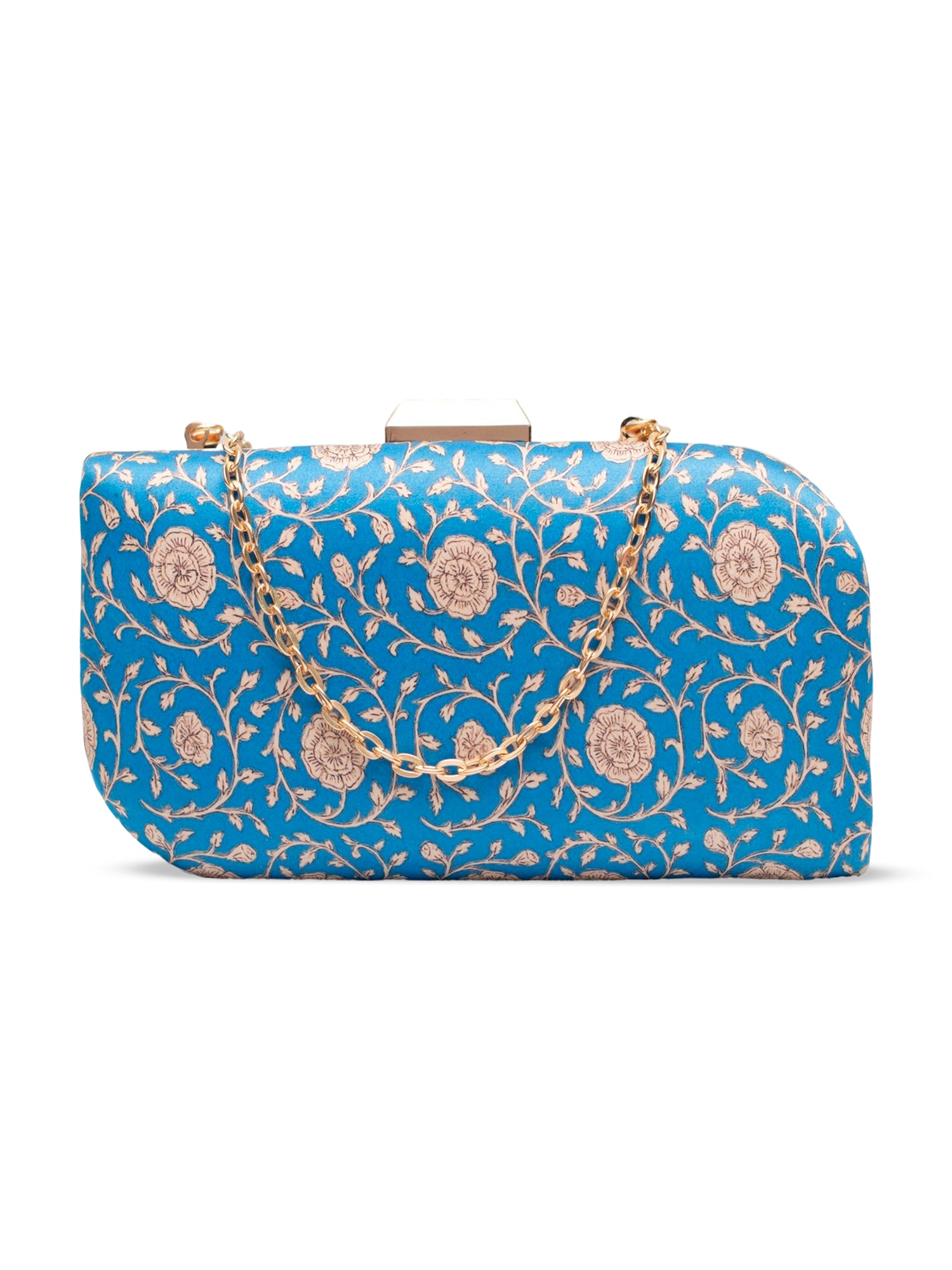 Artklim Blue Royale Printed Clutch
