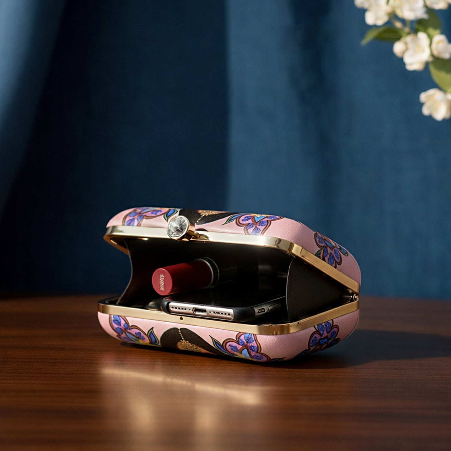 Artklim Glam Girl Printed Clutch