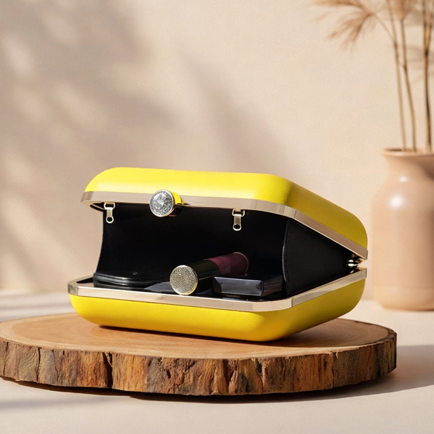 Artklim Maa Saraswati With Veena Printed Clutch