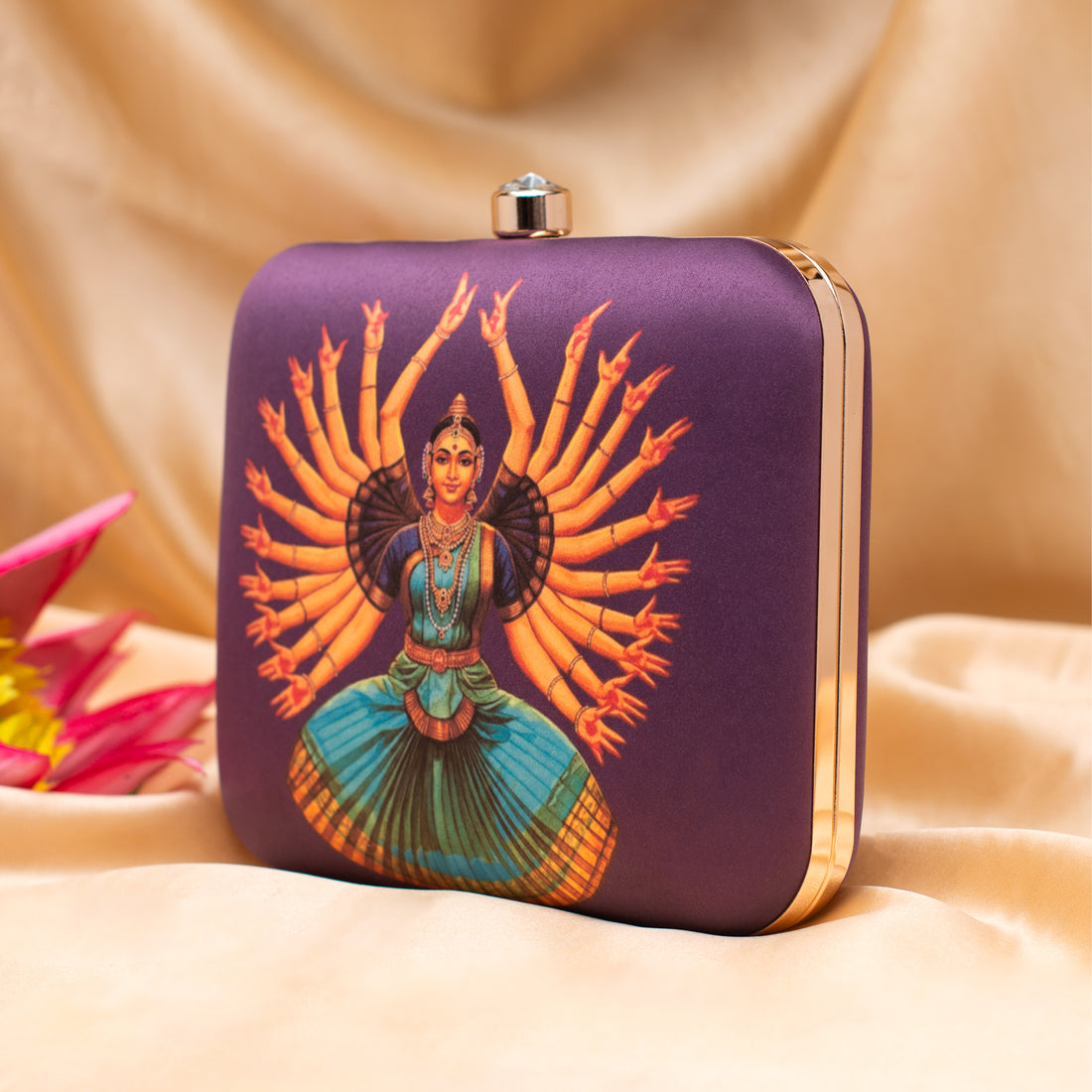 Artklim Divine Dance Printed Clutch