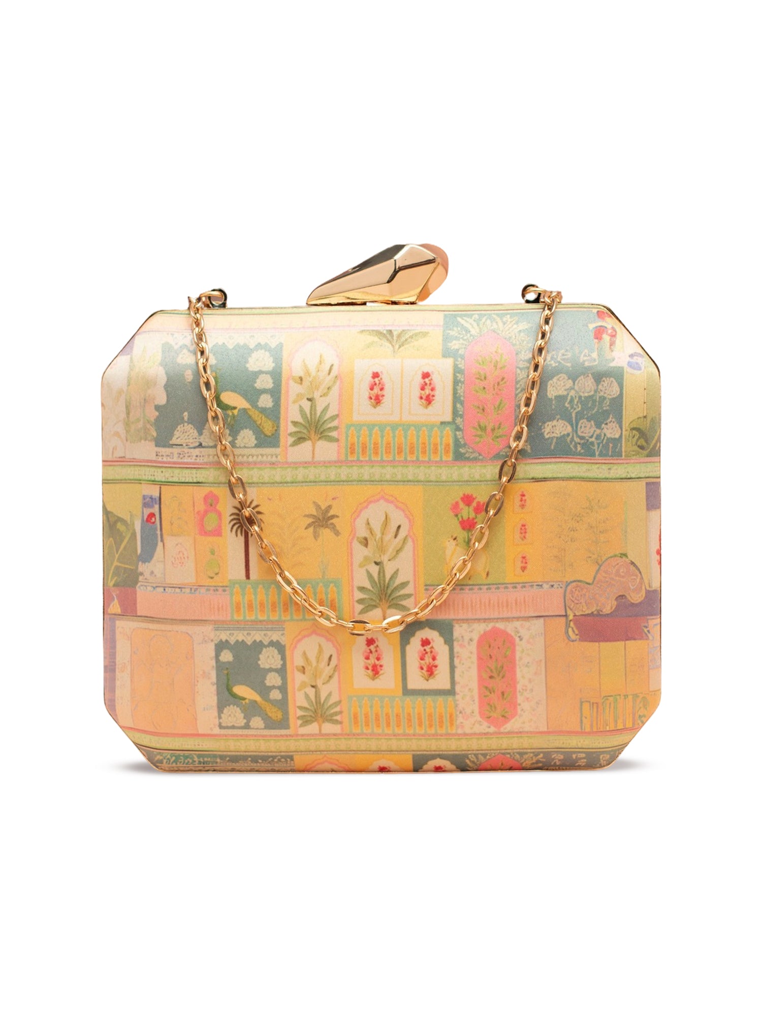 Artklim Garden Maze Printed Clutch