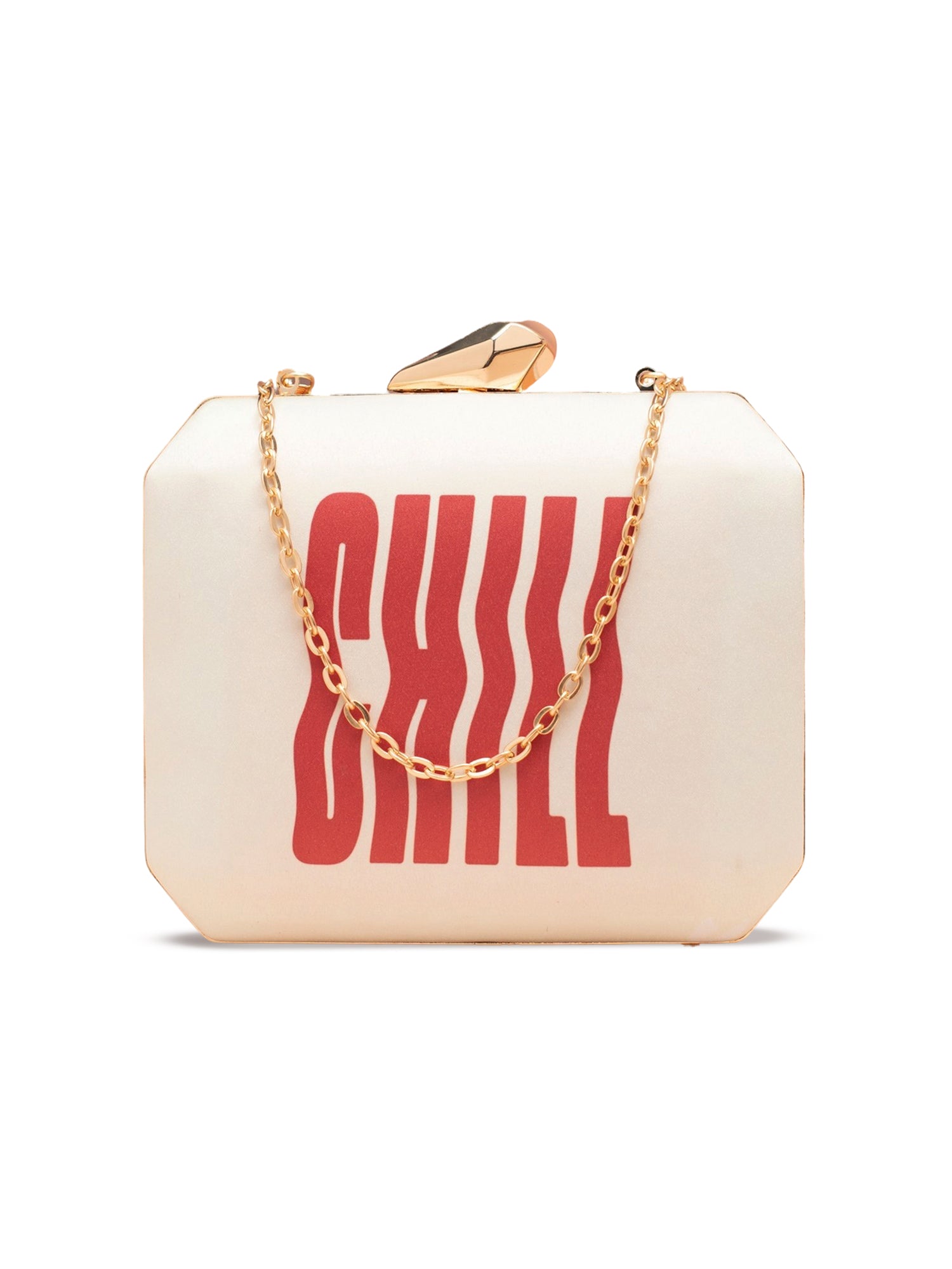 Artklim Cream & Crimson Chill Clutch