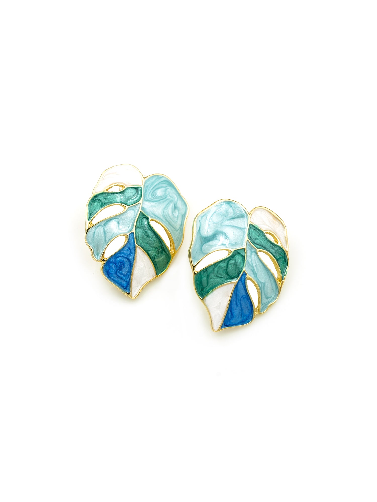 Artklim Ocean Leaf Anti Tarnish Earrings