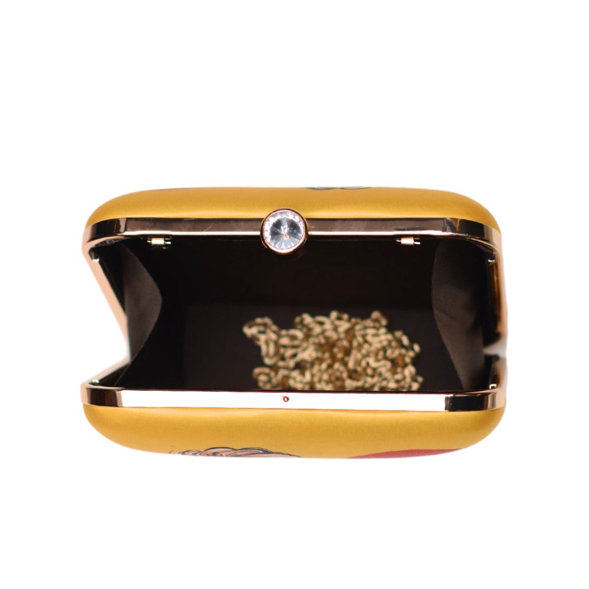 Yellow Based Customised Name Clutch