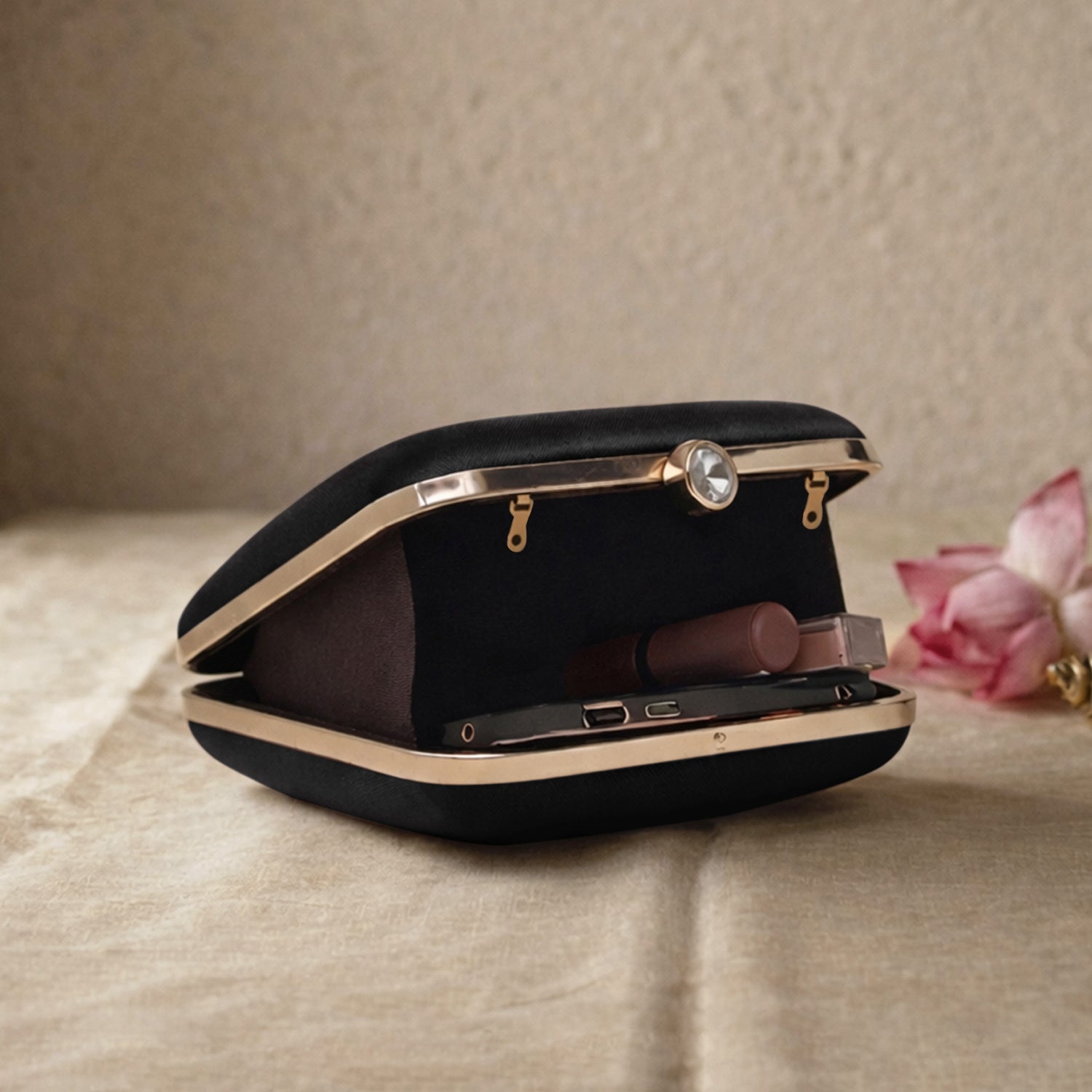 Artklim Midnight Muse Minimalist Clutch printed
