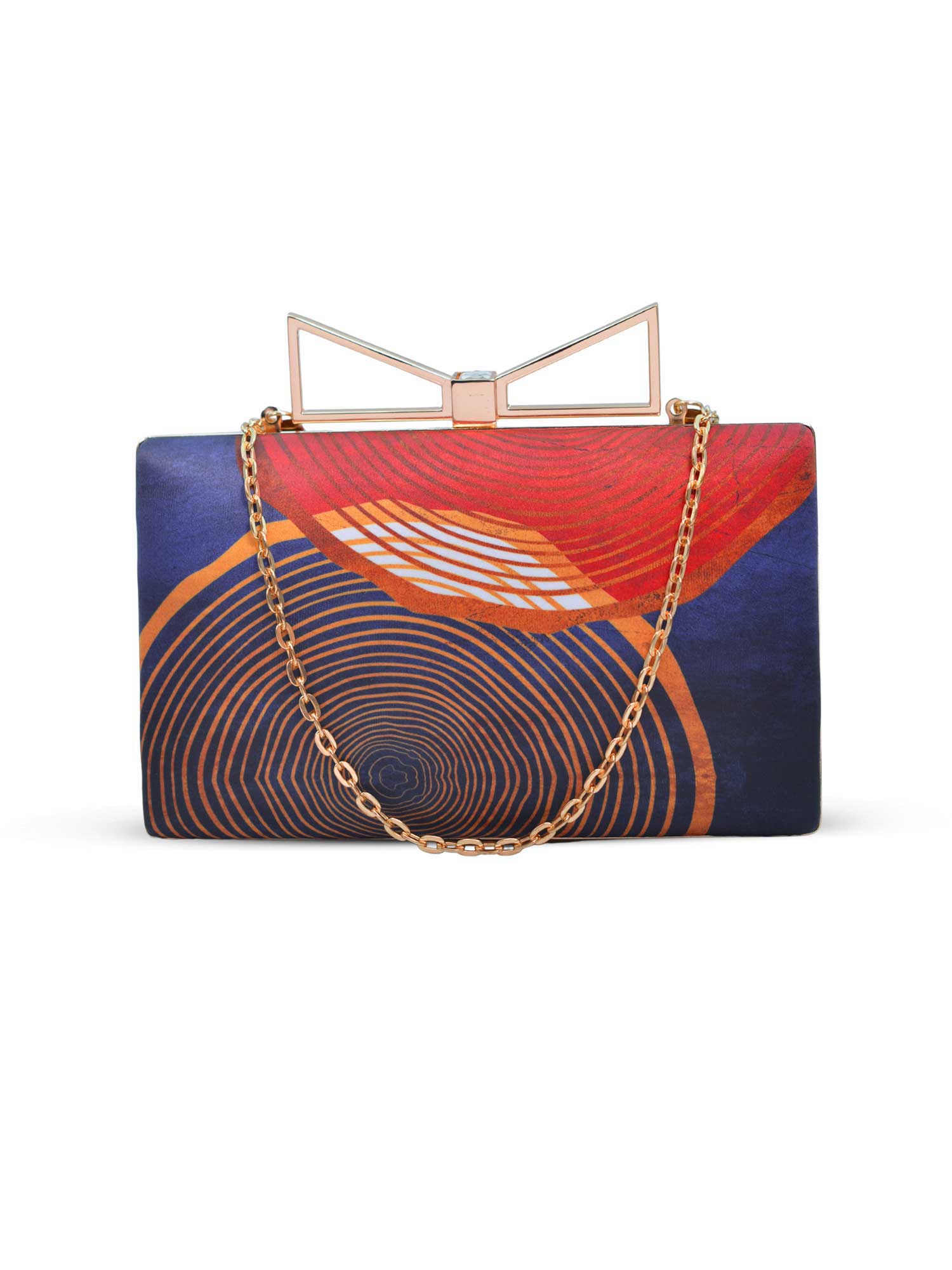Artklim Mystic Spirals Printed Clutch