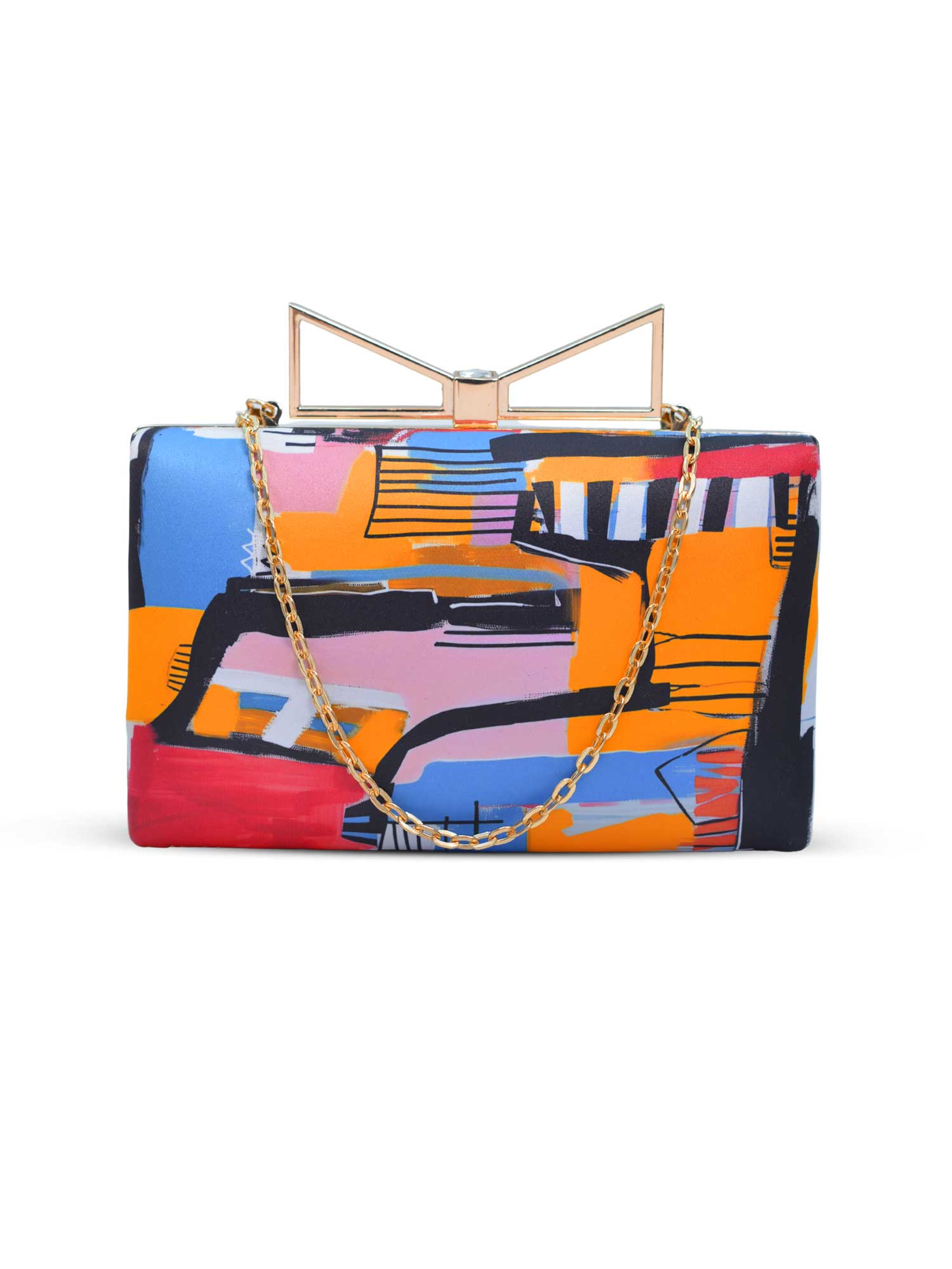 Artklim City Pop Vibe Printed Clutch
