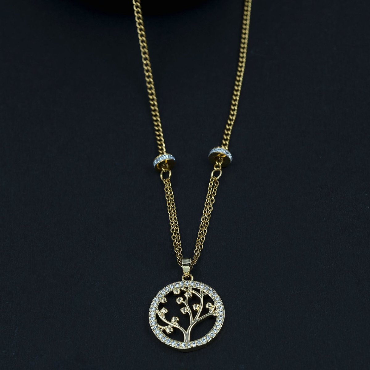 Artklim Gold Plated Tree Of Life Pendant Necklace